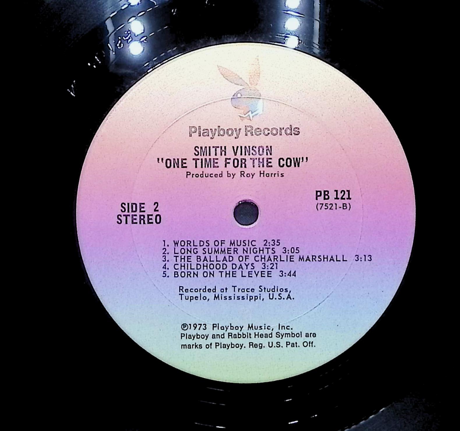Smith Vinson One Time For The Cow 1973 LP Rock Side 1 & 2  — image 2