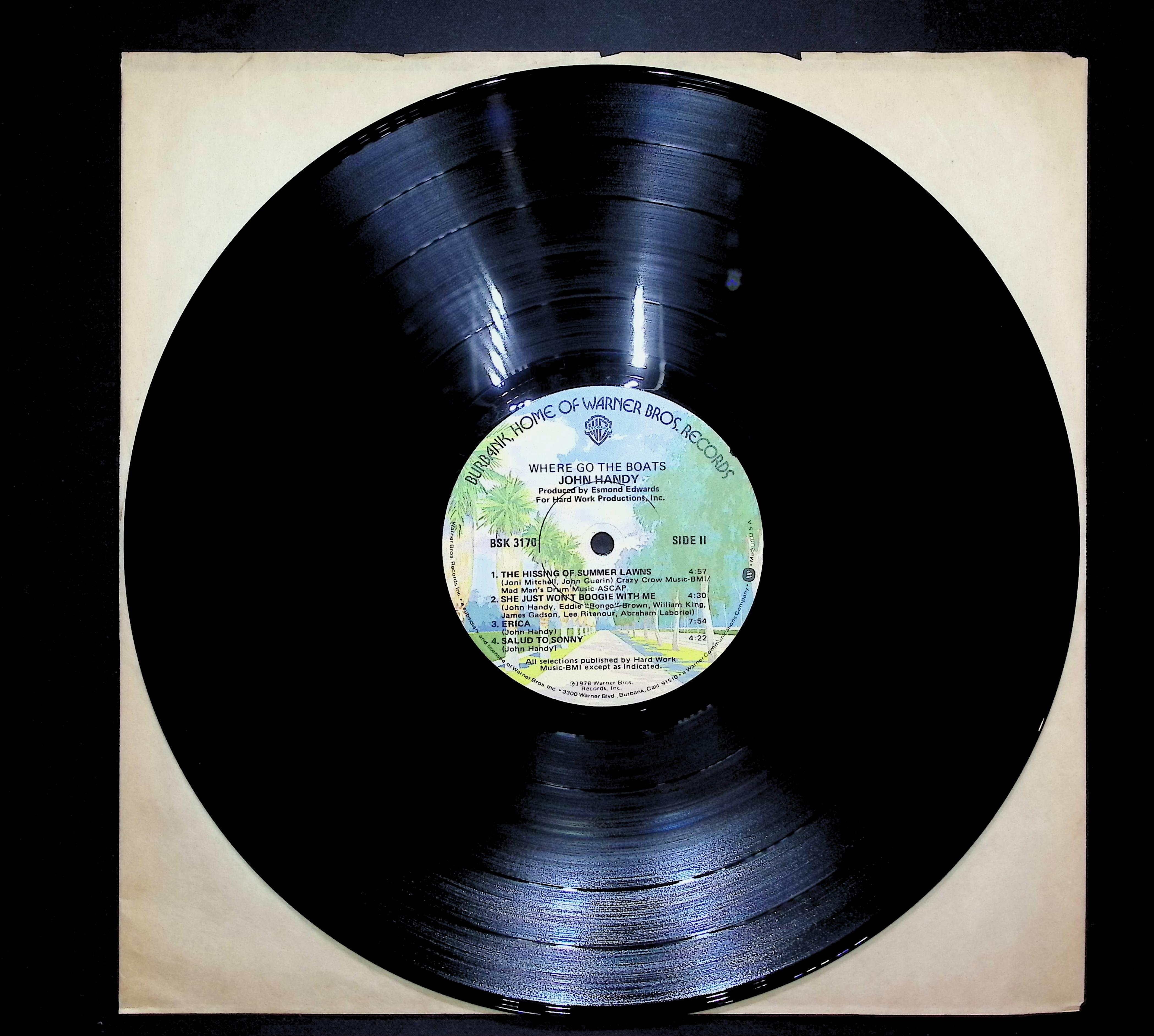 John Handy Where Go The Boats 1978 LP Jazz Side I & II — image 3