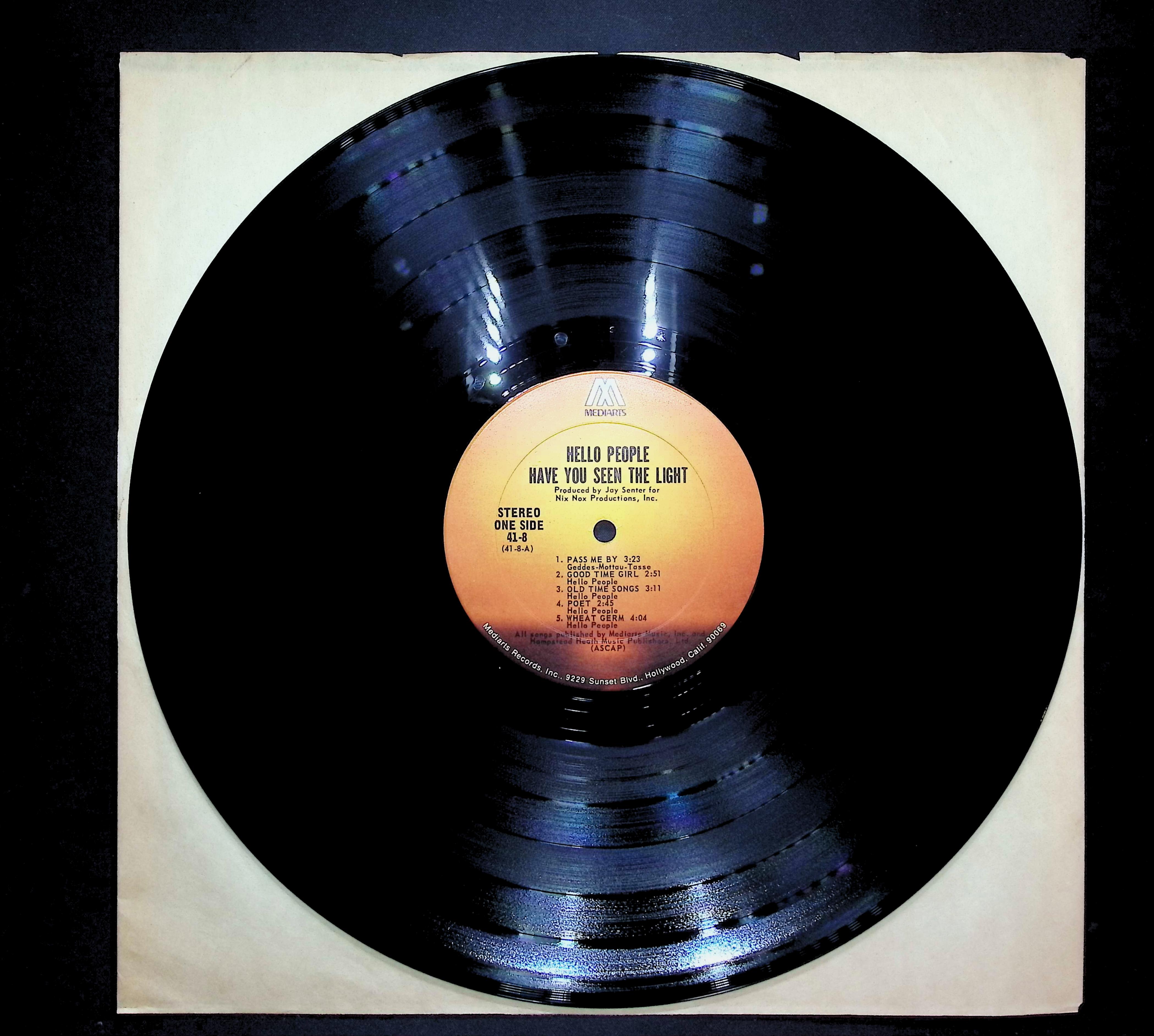 Hello People Have You Seen The Light 1971 LP Rock Side A & B