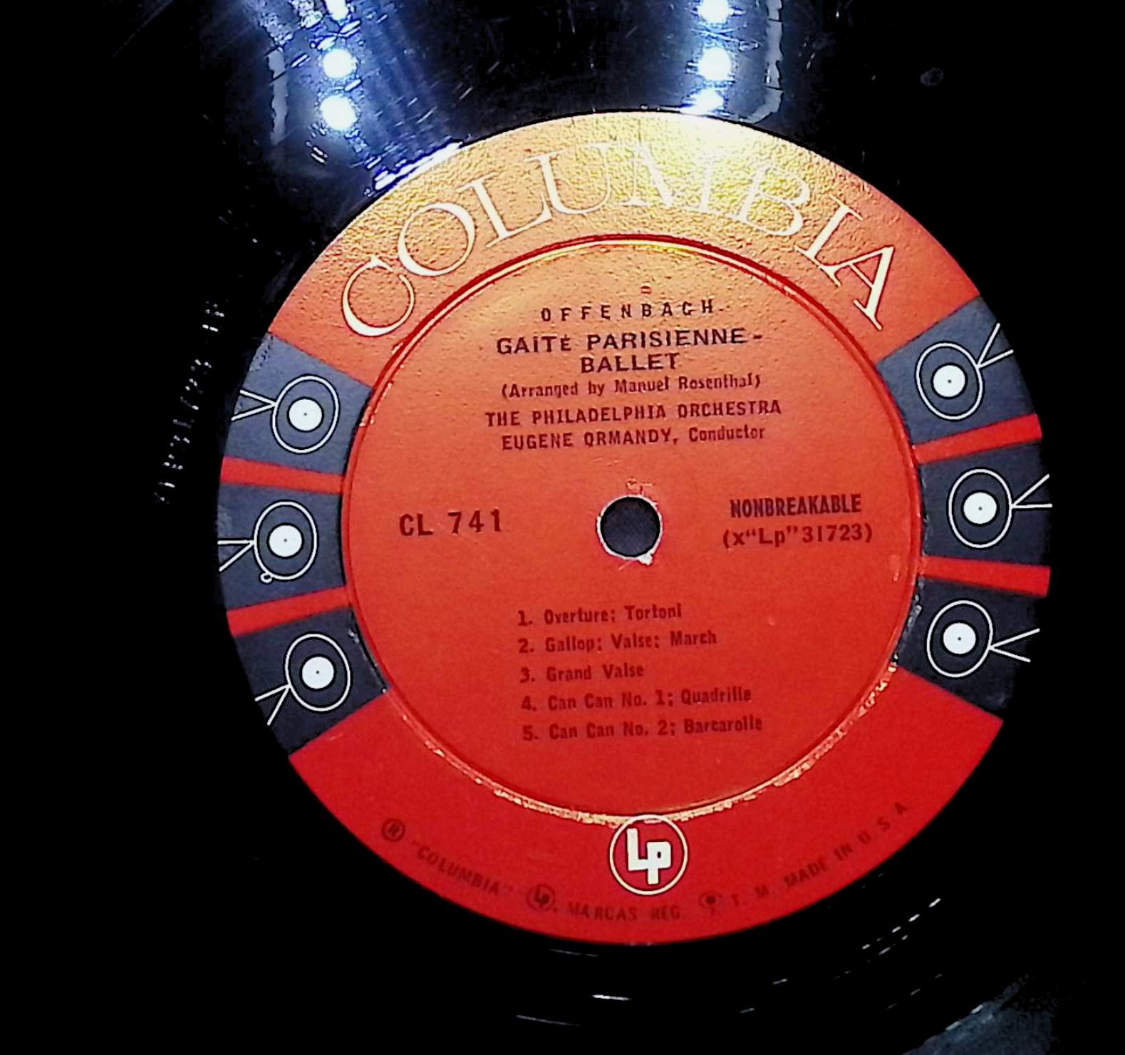 The Philadelphia Orchestra Gaîté Parisienne - Les Sylphides 1955 LP Classical — image 2