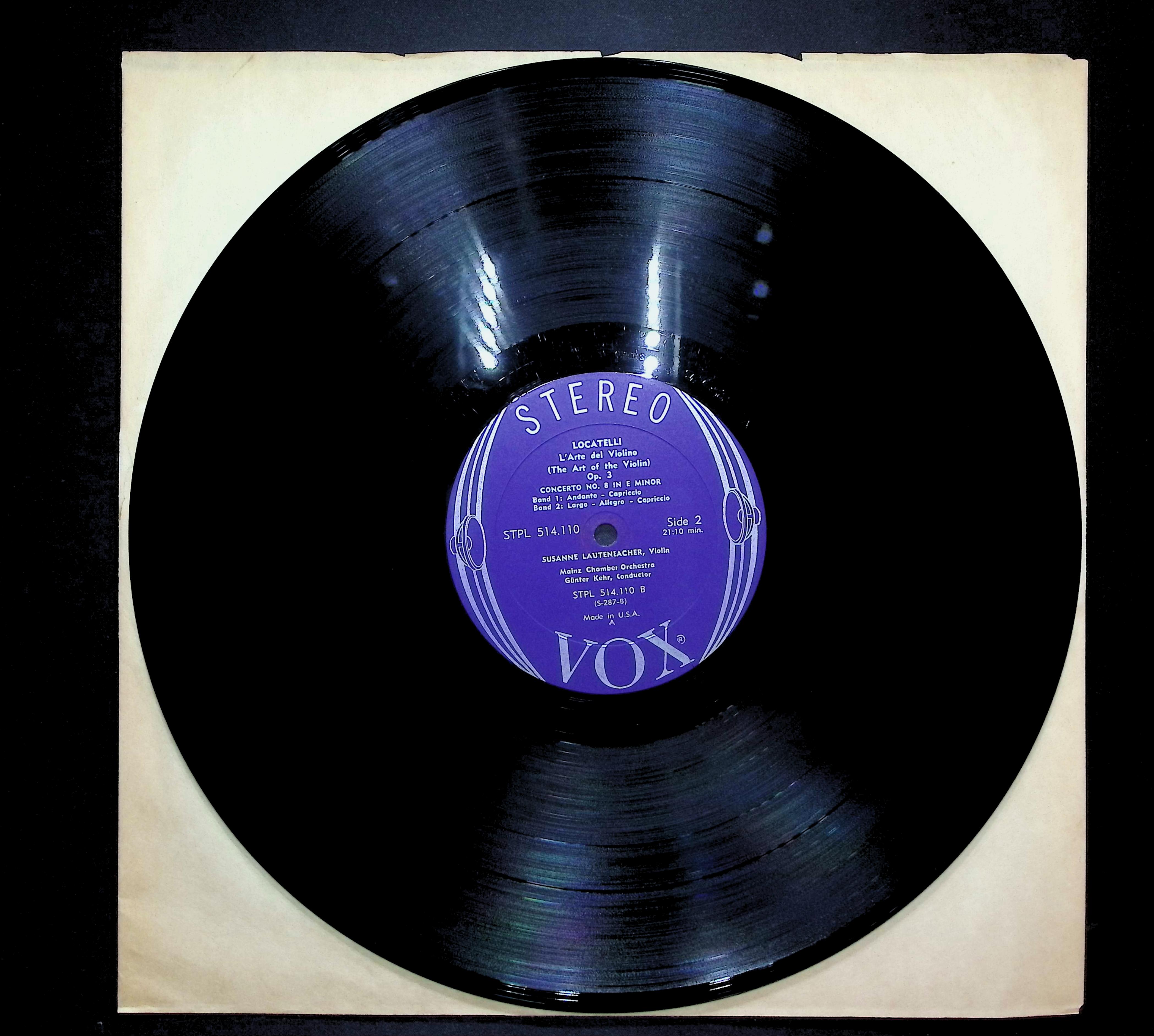 Pietro Antonio Locatelli L'Arte Del Violino (The Art Of The Violin) LP Classical