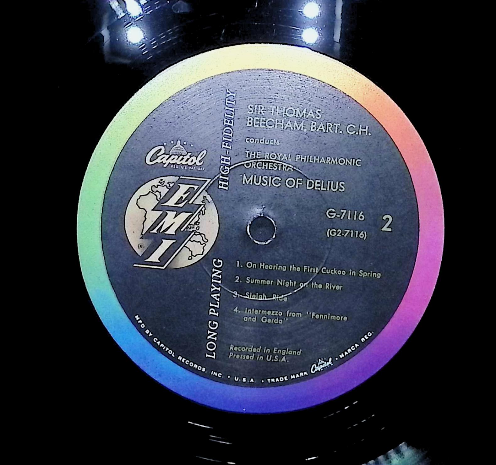 Frederick Delius Music Of Delius 1958 LP Classical Side 1 & 2  — image 2