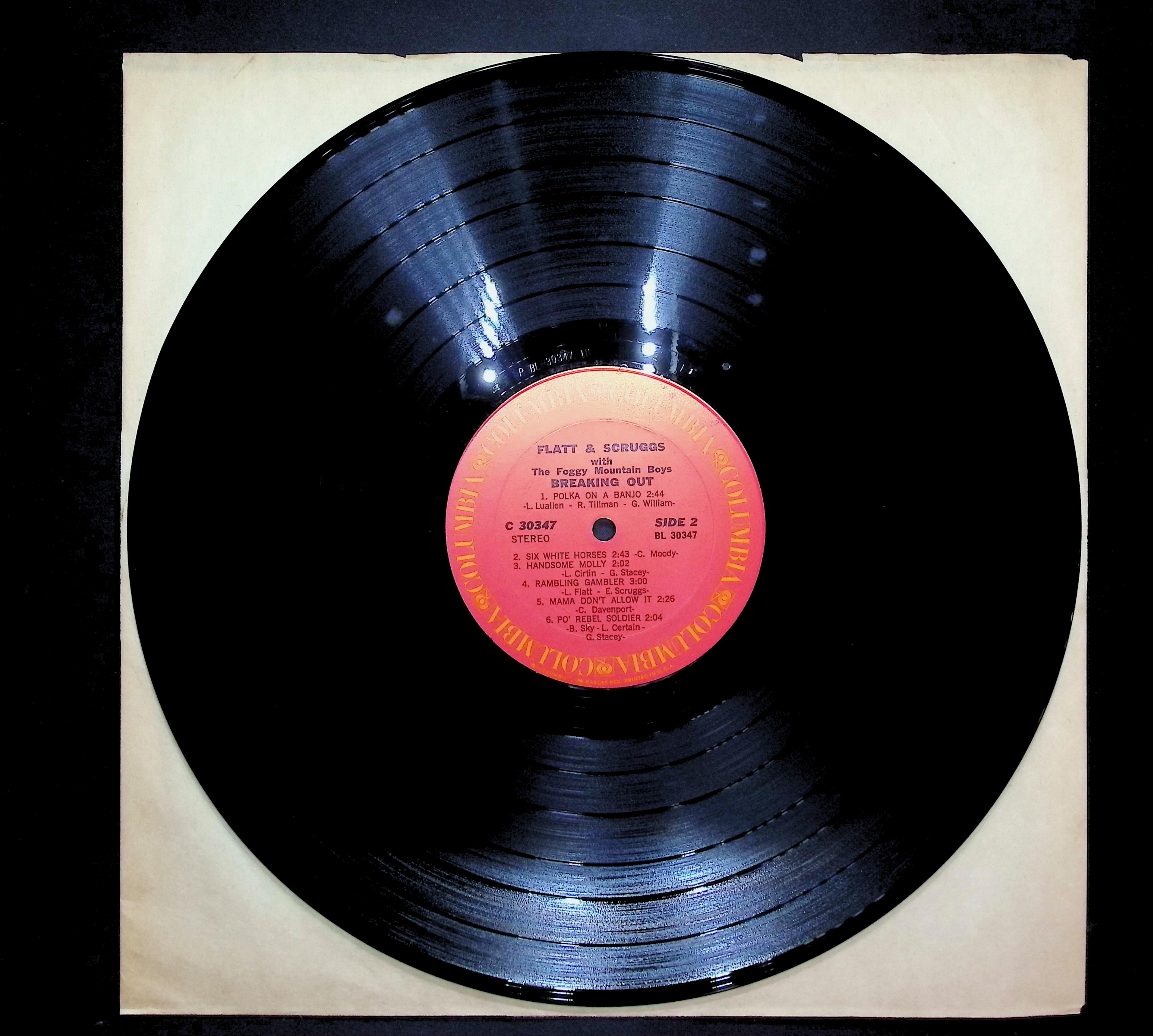 Flatt & Scruggs Breaking Out 1970 LP Folk, World, & Country