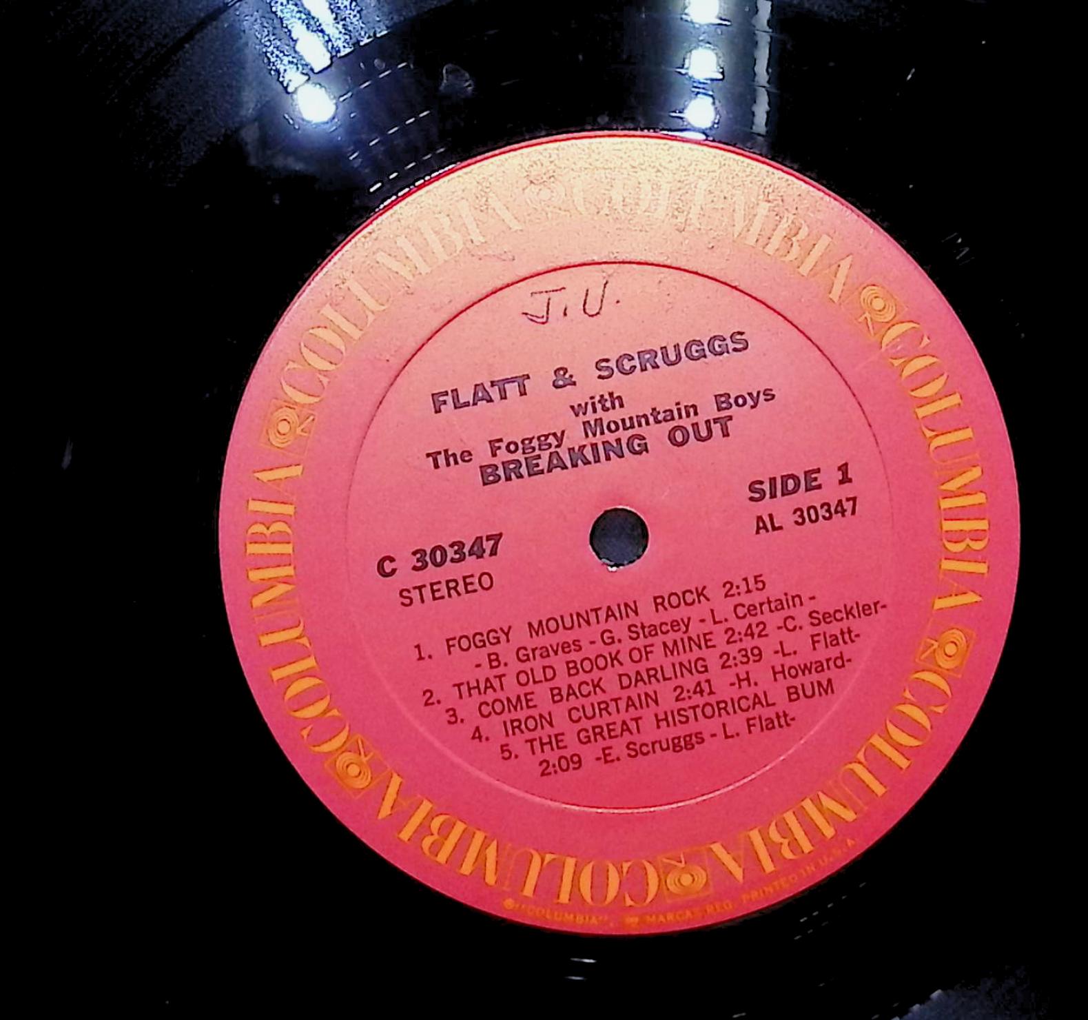Flatt & Scruggs Breaking Out 1970 LP Folk, World, & Country  — image 4