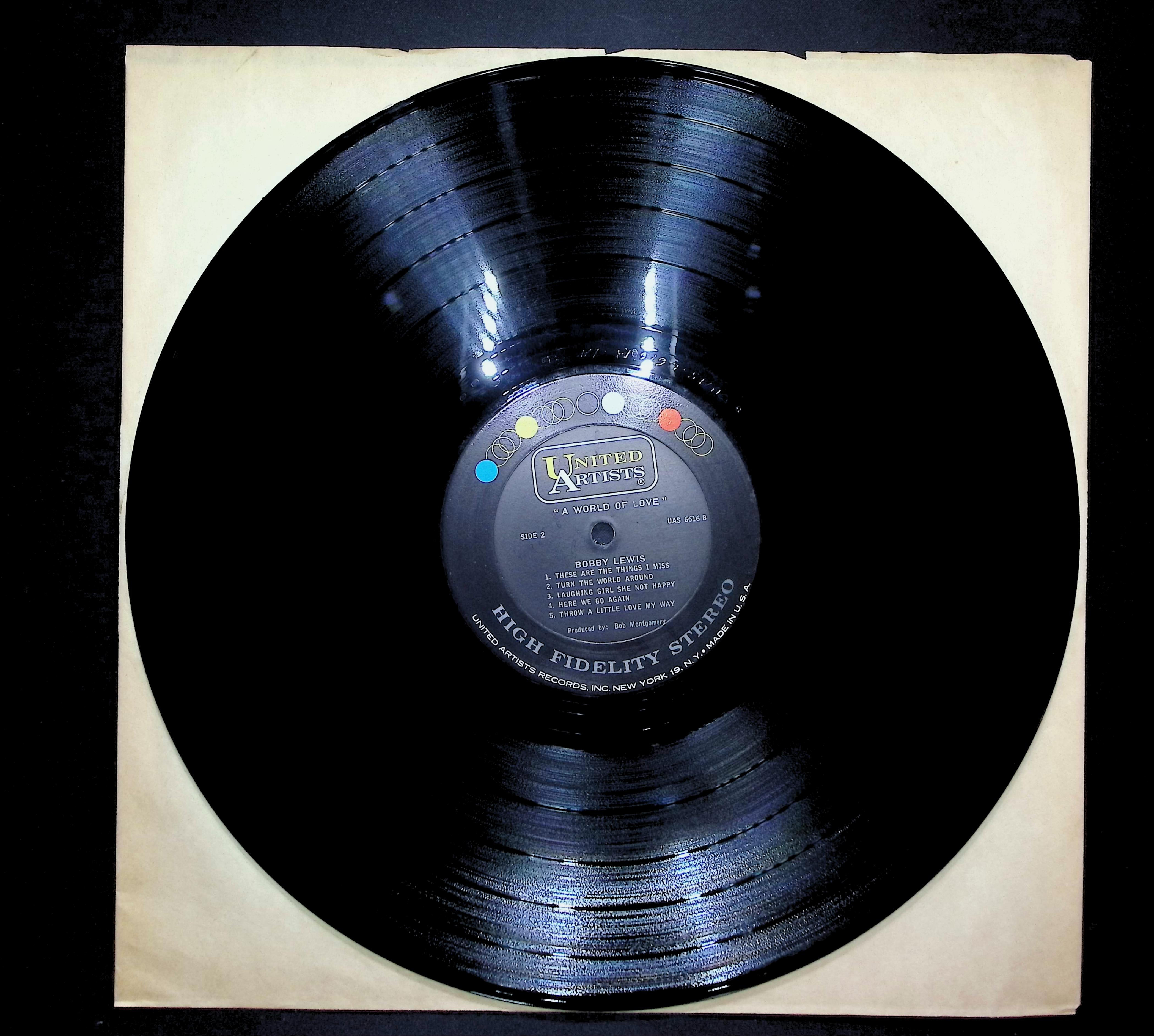 A World Of Love From Bobby Lewis 1967 LP Folk, World, & Country