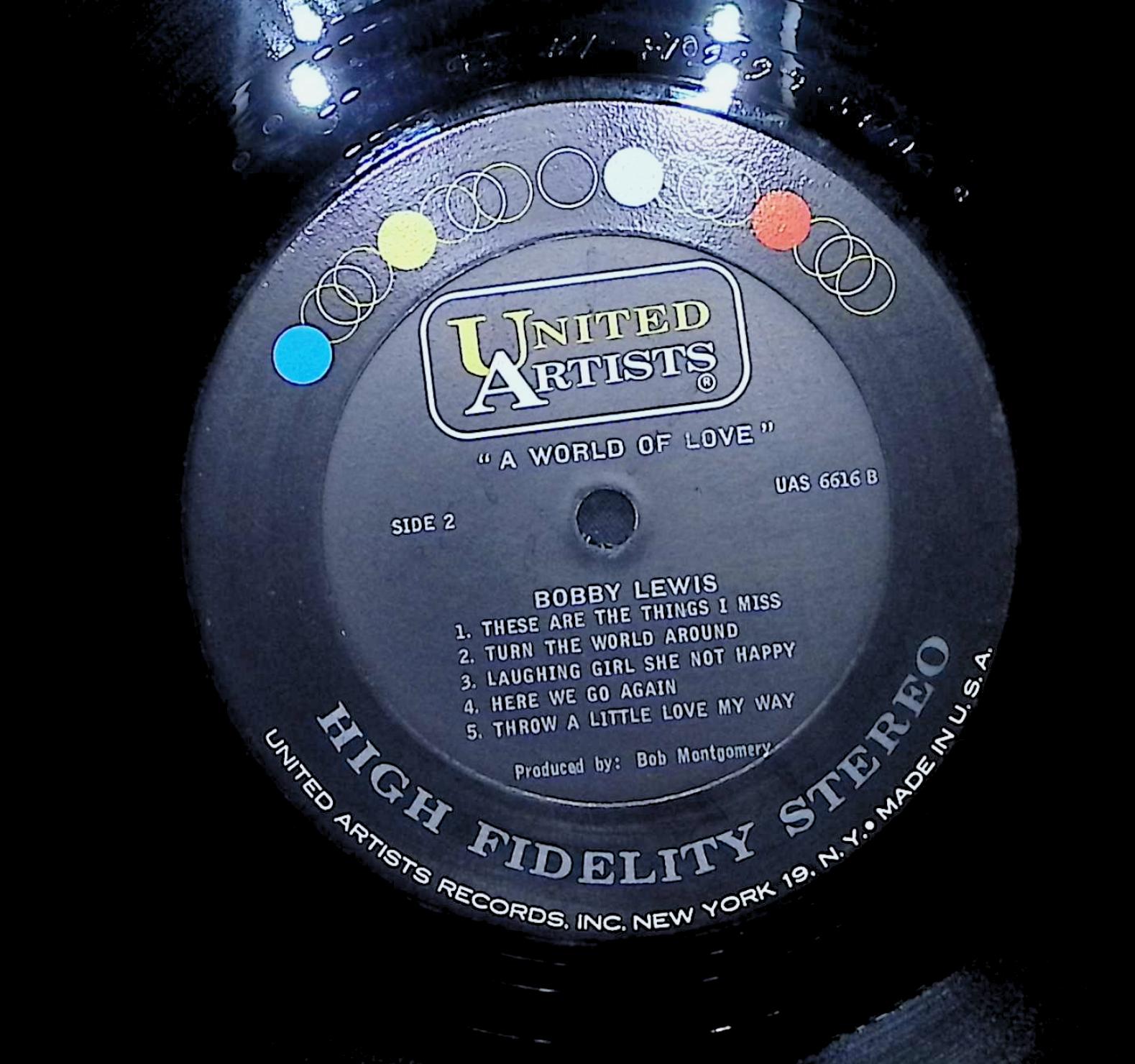 A World Of Love From Bobby Lewis 1967 LP Folk, World, & Country — image 2