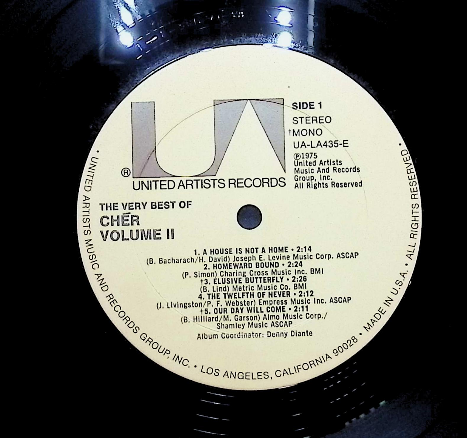 Cher The Very Best Of Cher Vol. 2 1975 LP Rock Sides 1 & 2 — image 4
