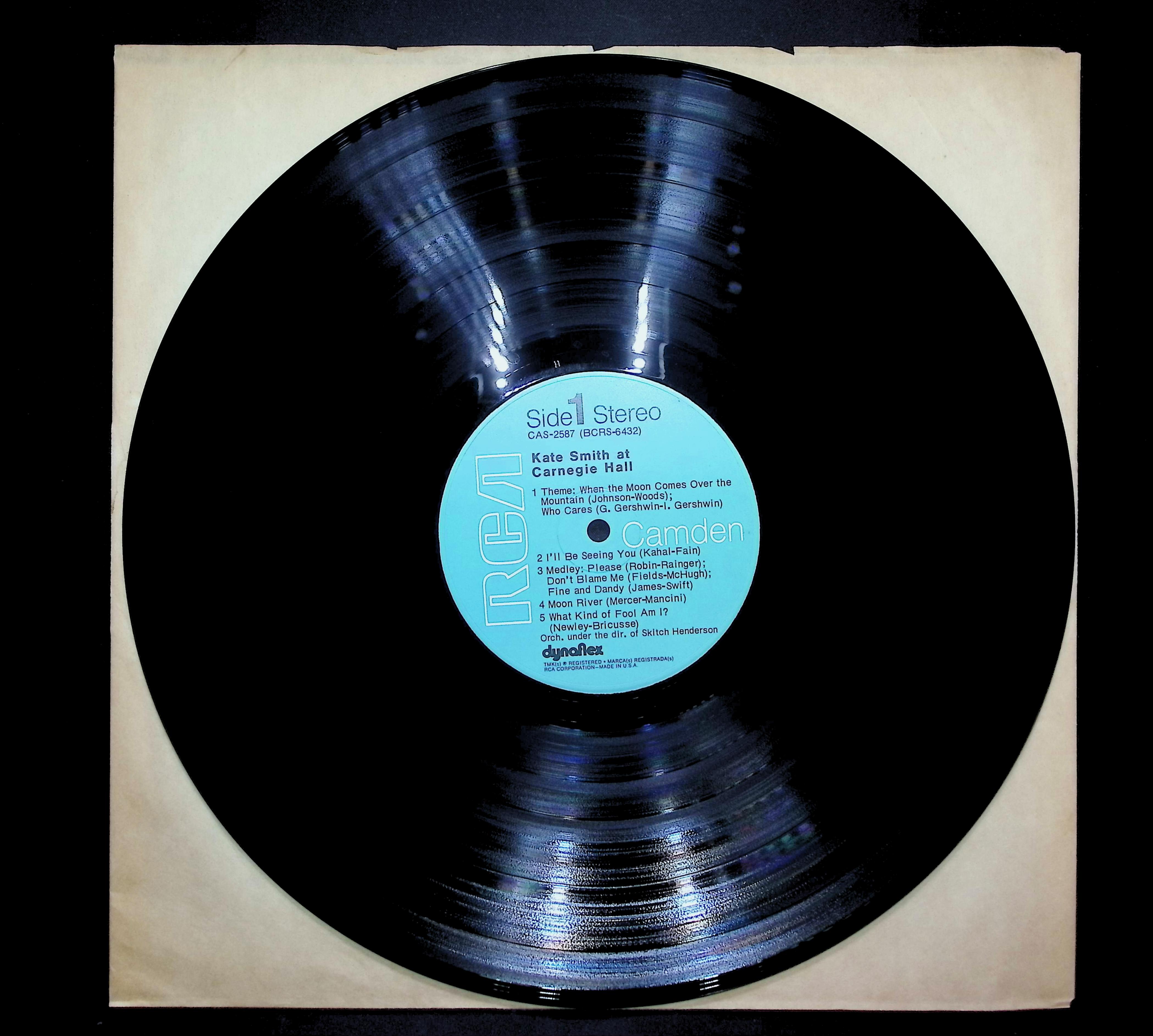 Kate Smith At Carnegie Hall 1973 LP Jazz Side 1 & 2