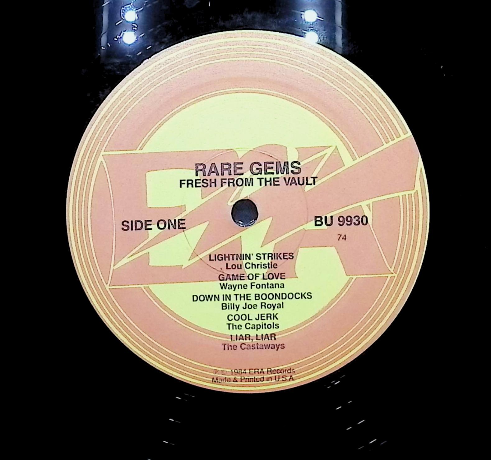 Various Artists Rare Gems - Fresh From The Vault 1984 LP Rock Side One & Two — image 2