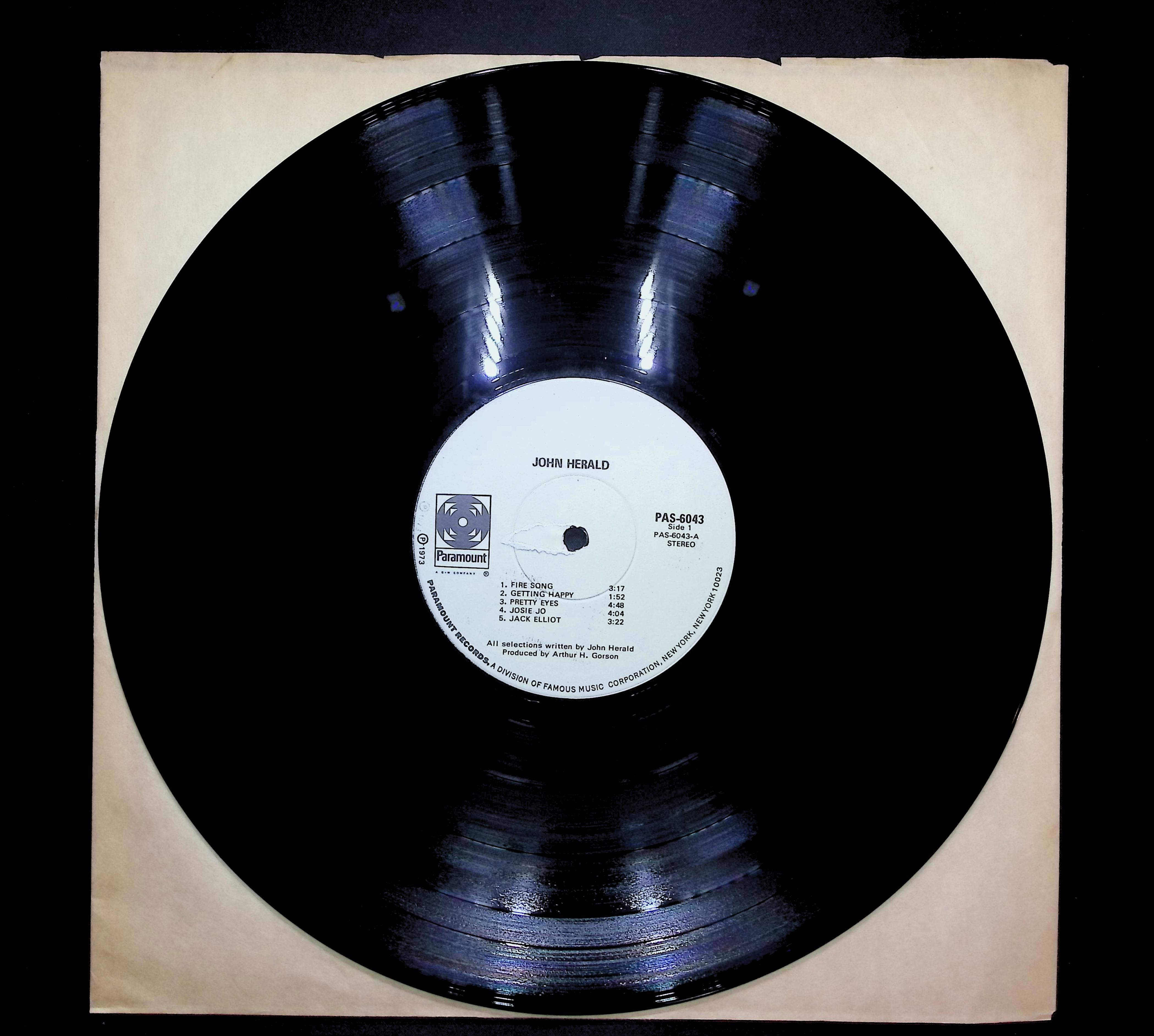 John Herald John Herald 1973 LP Rock Side 1 & 2