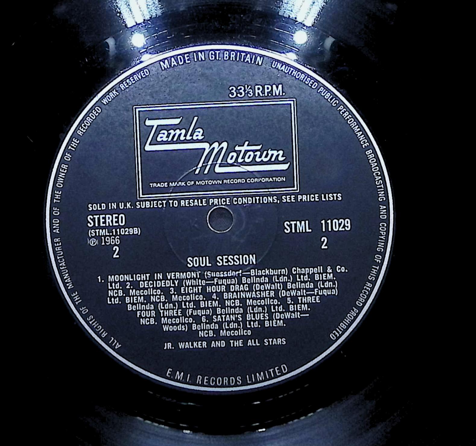 Junior Walker & The All Stars Soul Session 1966 LP Funk / Soul Sides 1 & 2 — image 2