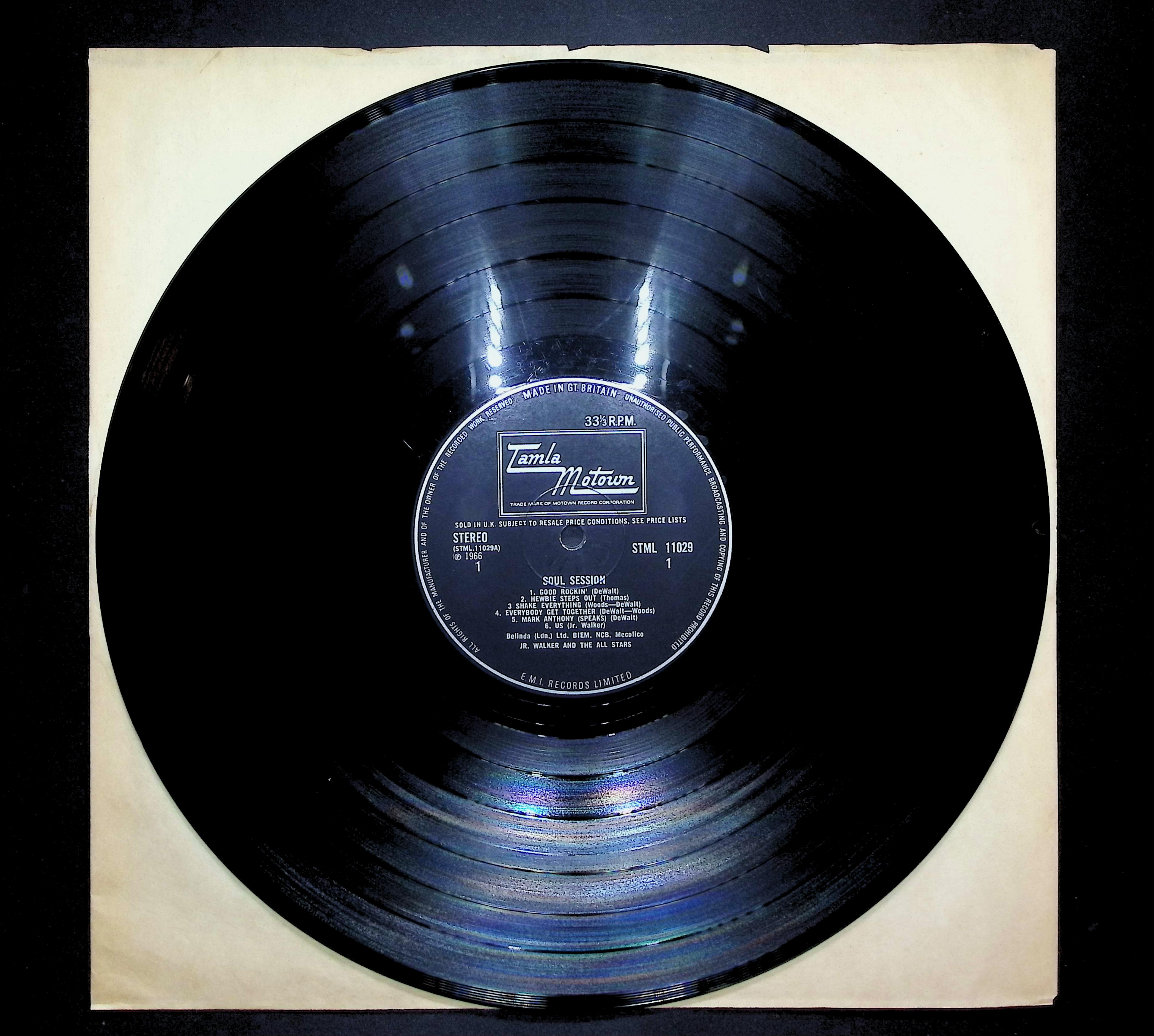 Junior Walker & The All Stars Soul Session 1966 LP Funk / Soul Sides 1 & 2 — image 3