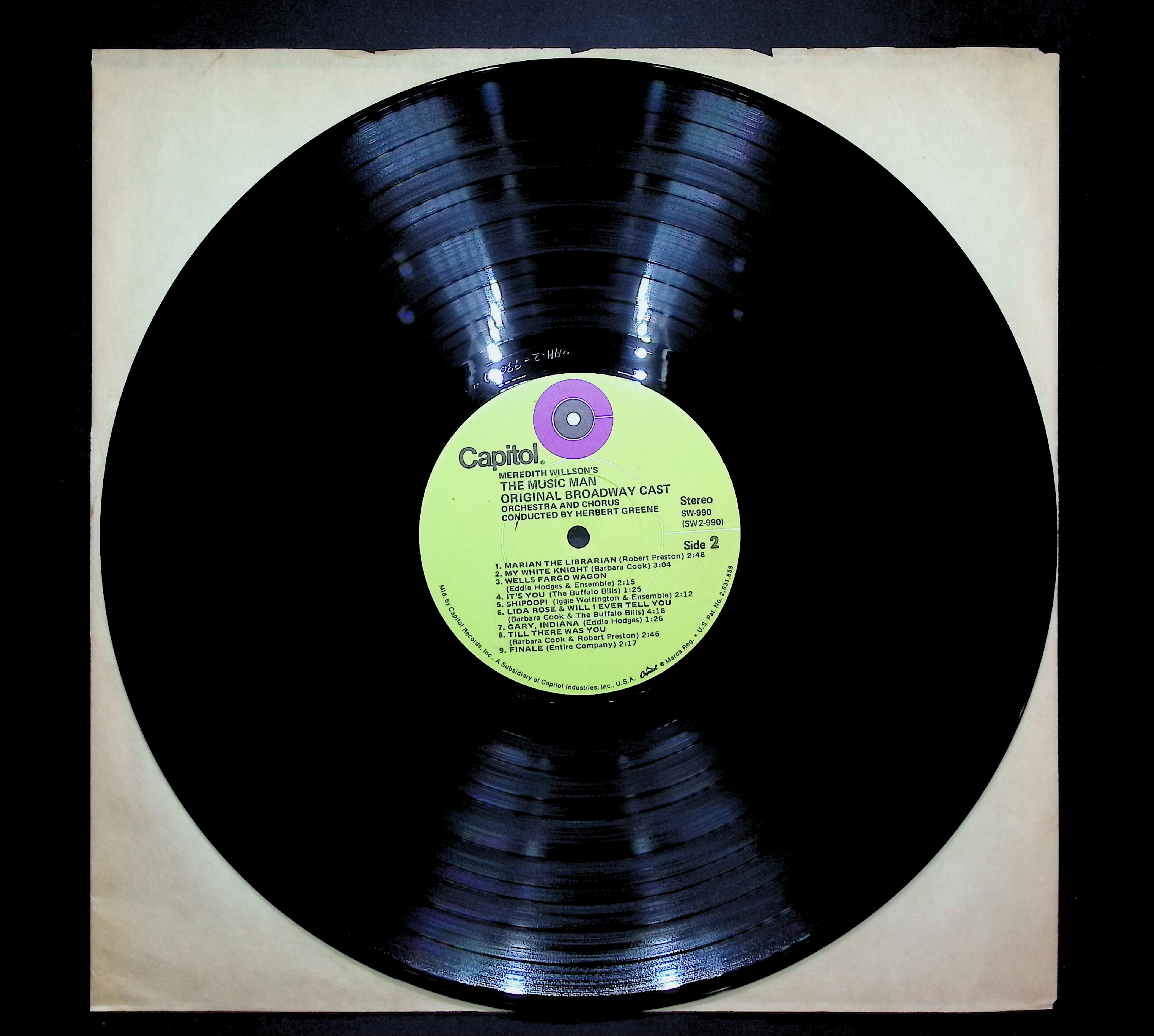 Various Artists The Music Man - Original Cast LP Stage & Screen Side 1 & 2 — image 3