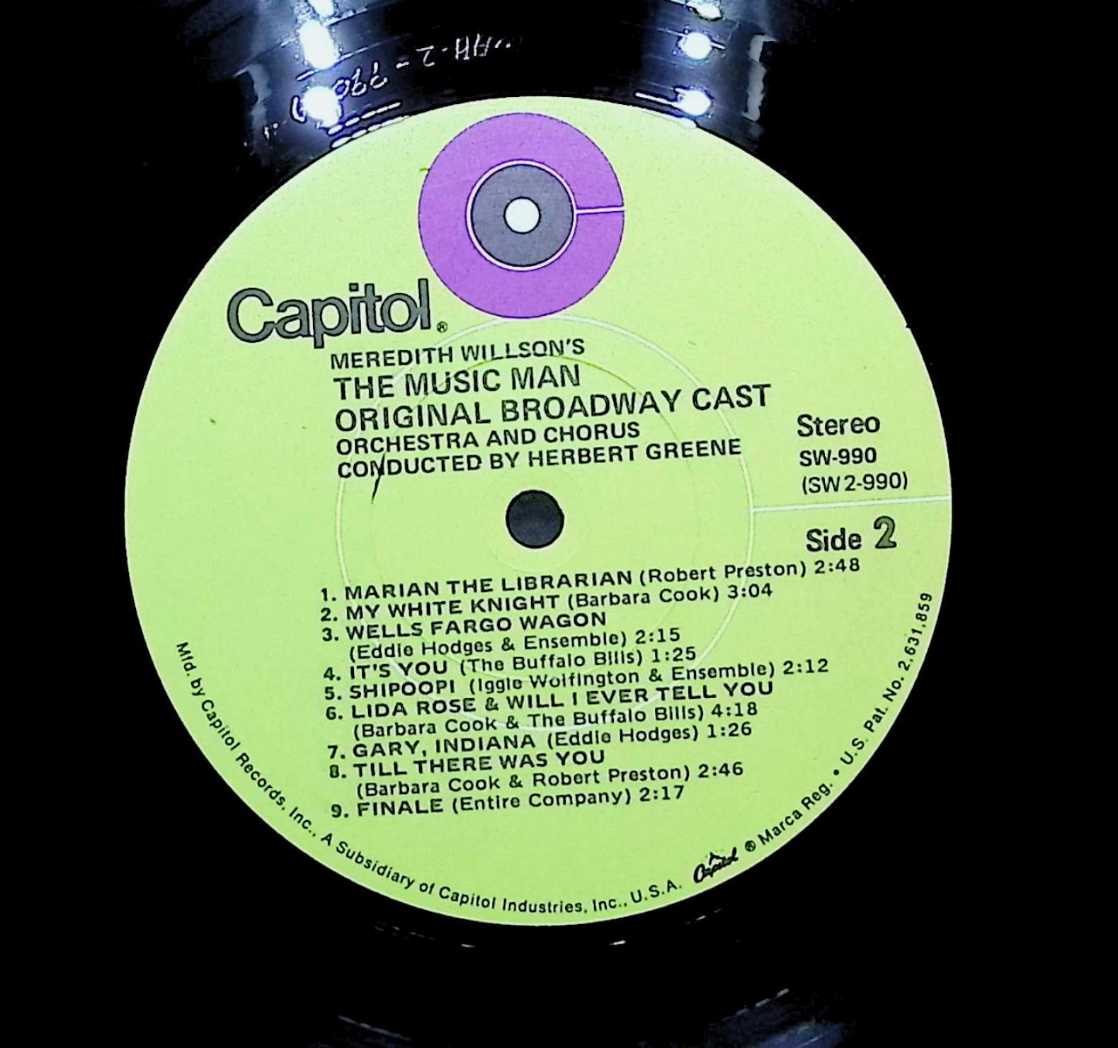 Various Artists The Music Man - Original Cast LP Stage & Screen Side 1 & 2 — image 4