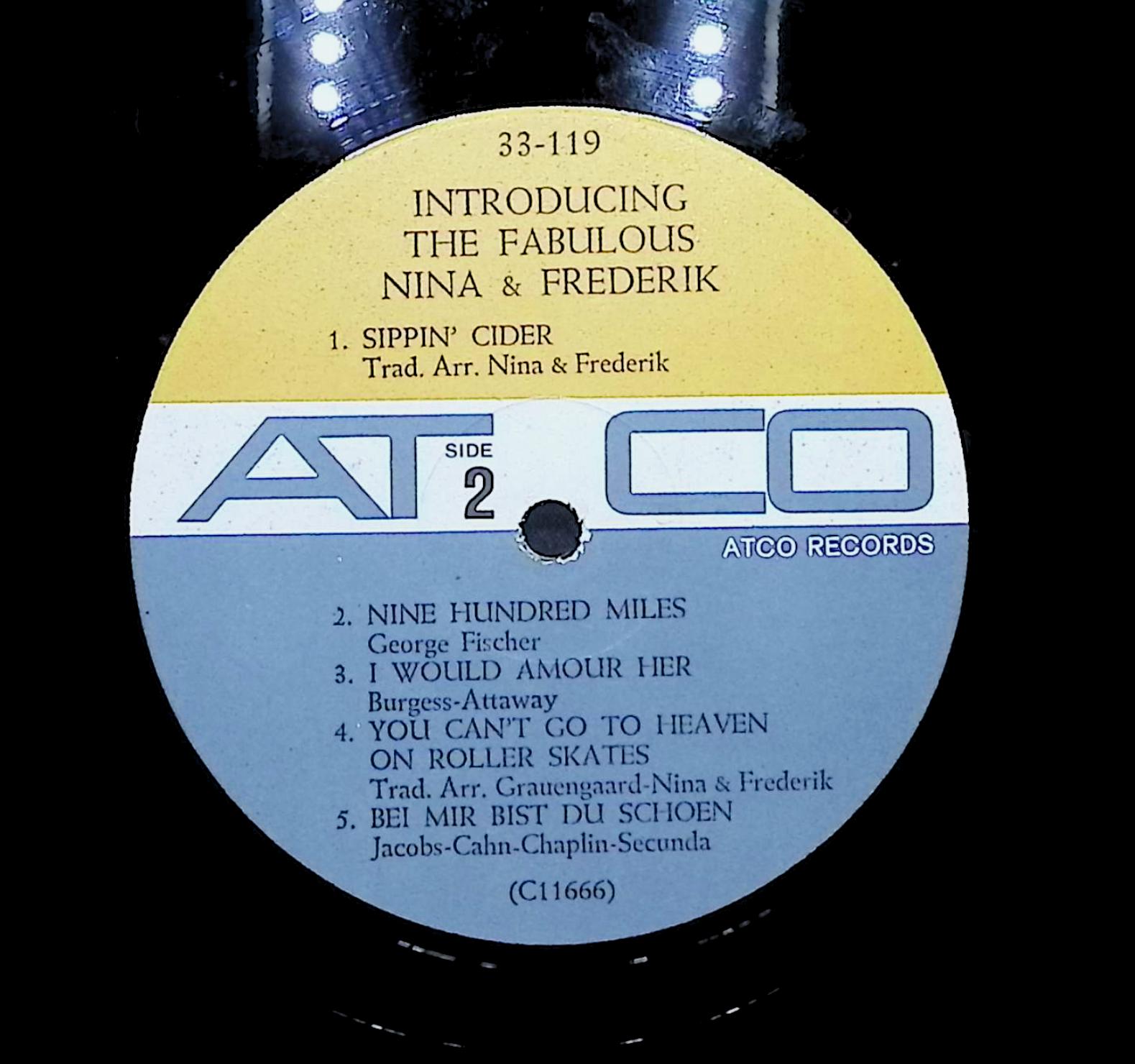 Nina & Frederik Introducing The Fabulous Nina & Frederik 1960 LP Pop Side 1 & 2 — image 4
