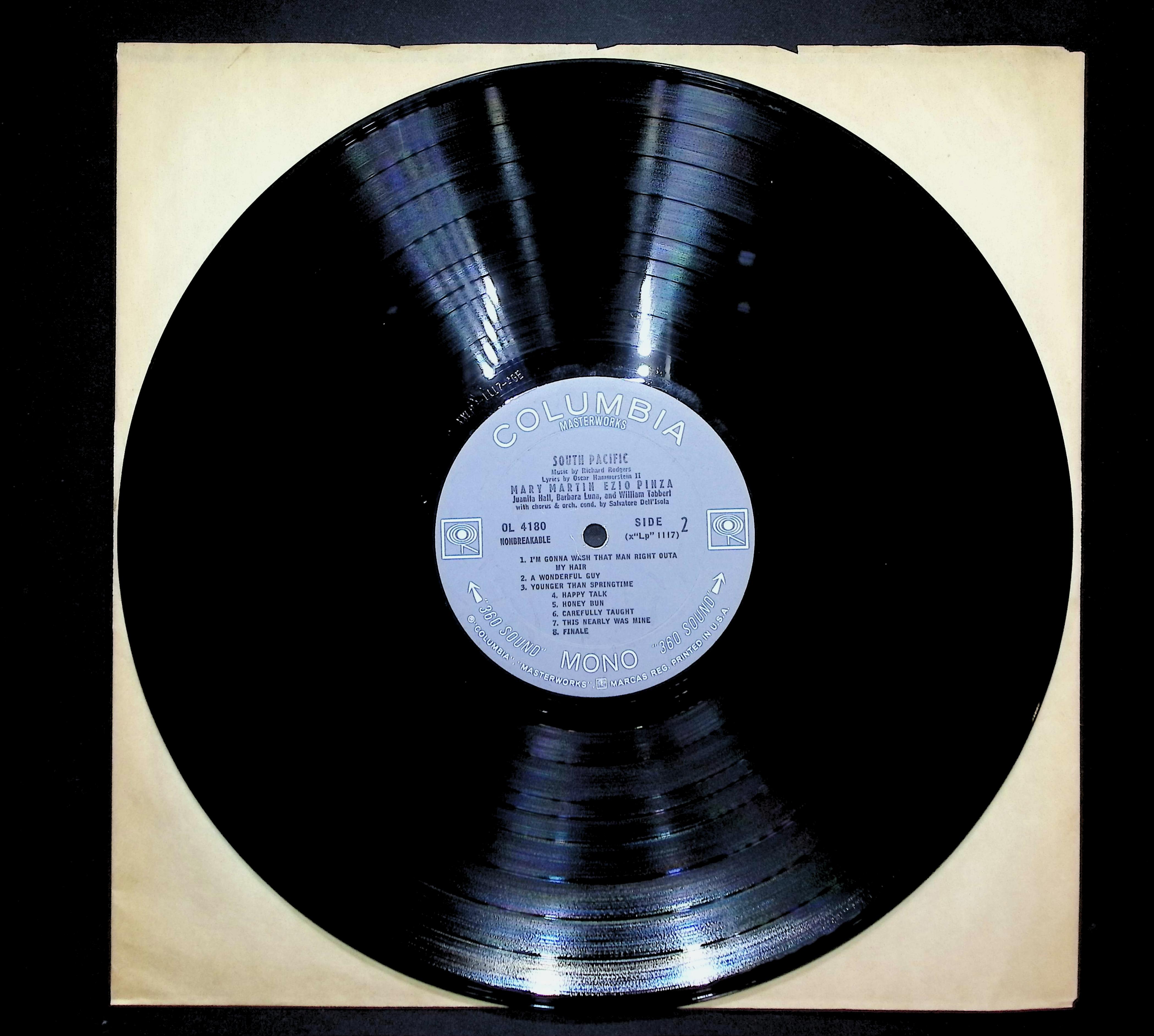 Mary Martin South Pacific 1958 LP Pop Side 1 & 2