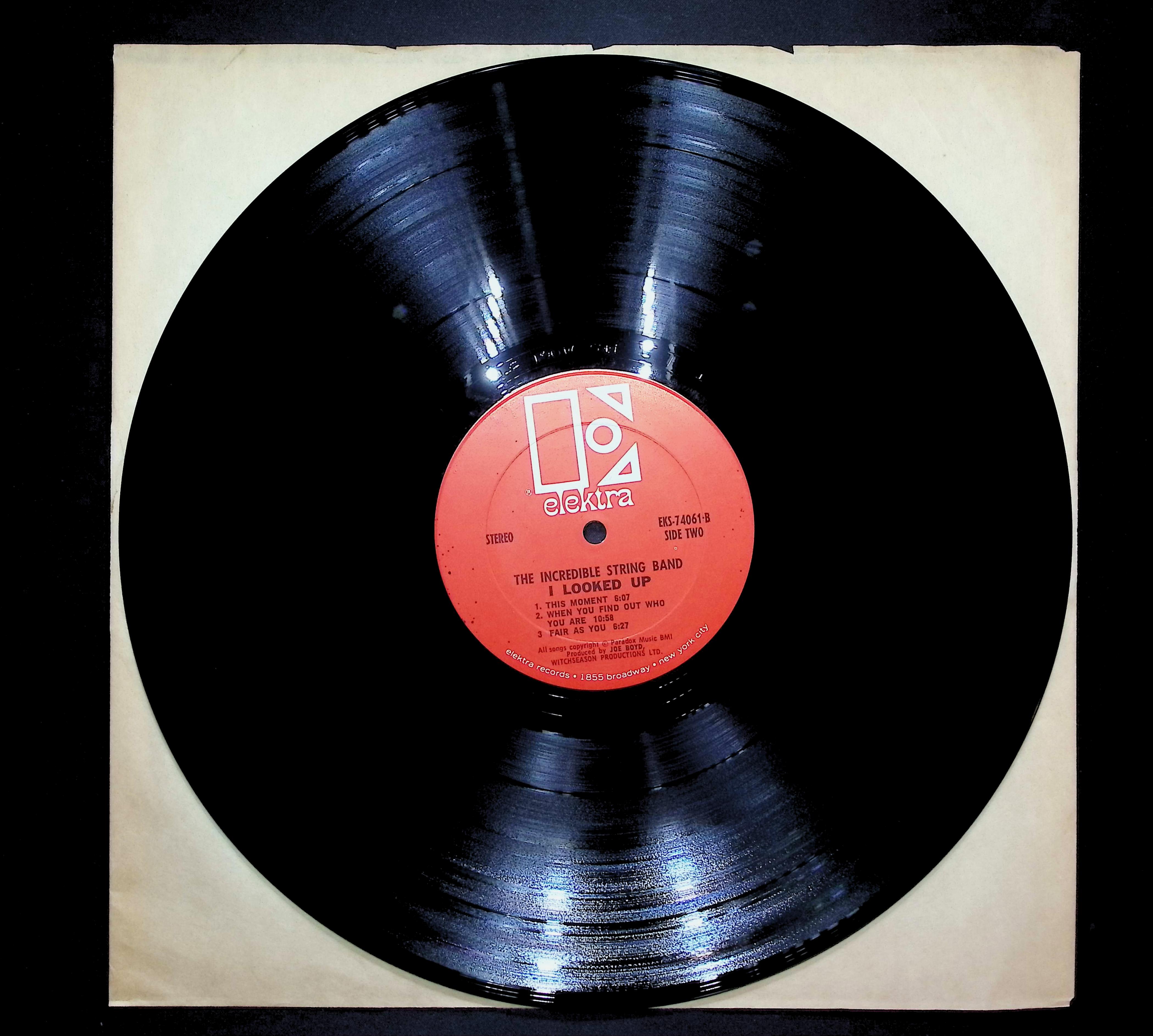 The Incredible String Band I Looked Up 1970 LP Rock Side One & Two