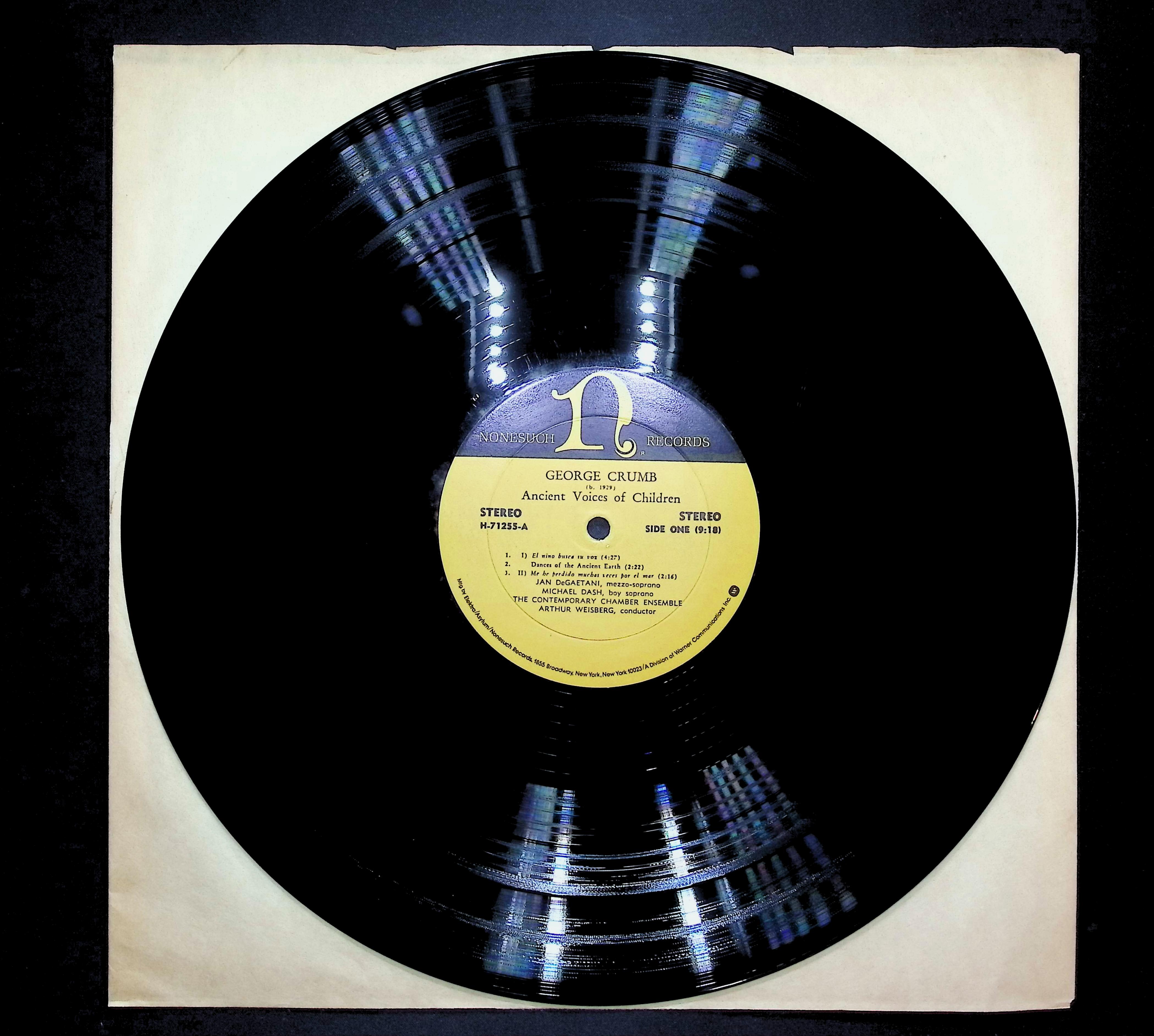 George Crumb Ancient Voices Of Children 1971 LP Classical Side One & Two  — image 3