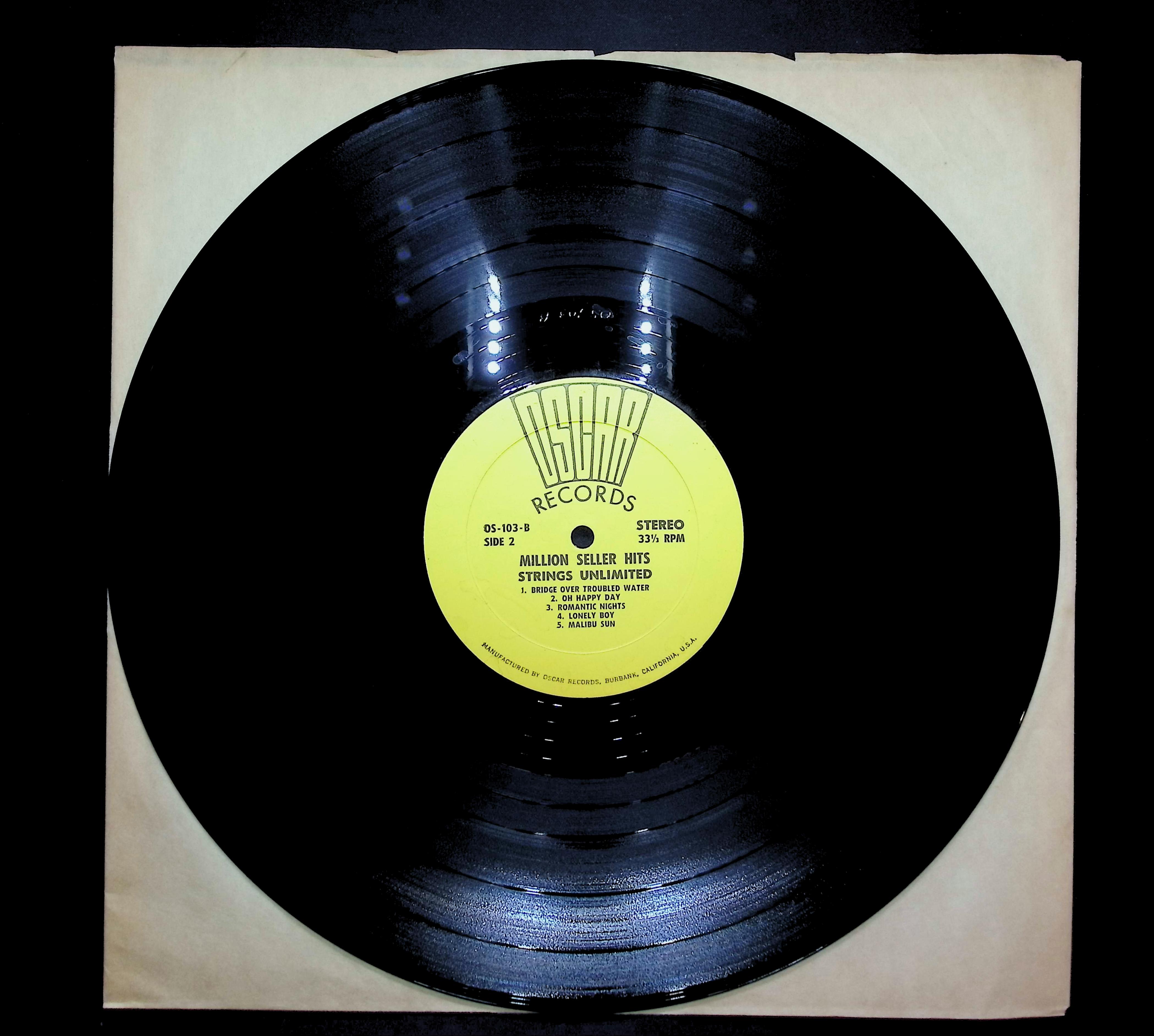 Strings Unlimited- Million Seller Hits 1972 LP Pop Side 1 & 2
