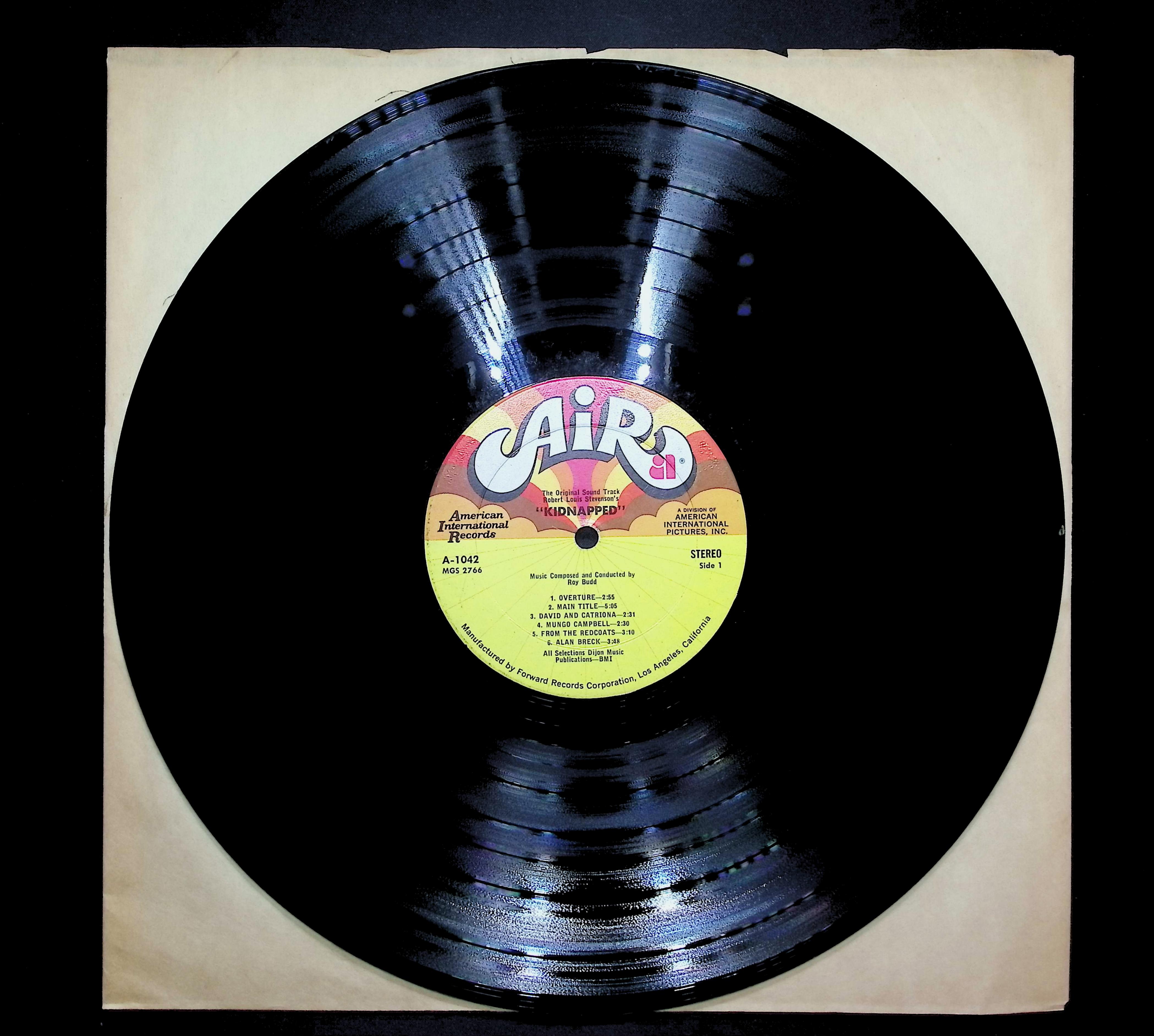 Roy Budd Kidnapped (Original Motion Picture Soundtrack) 1972 LP Jazz — image 3