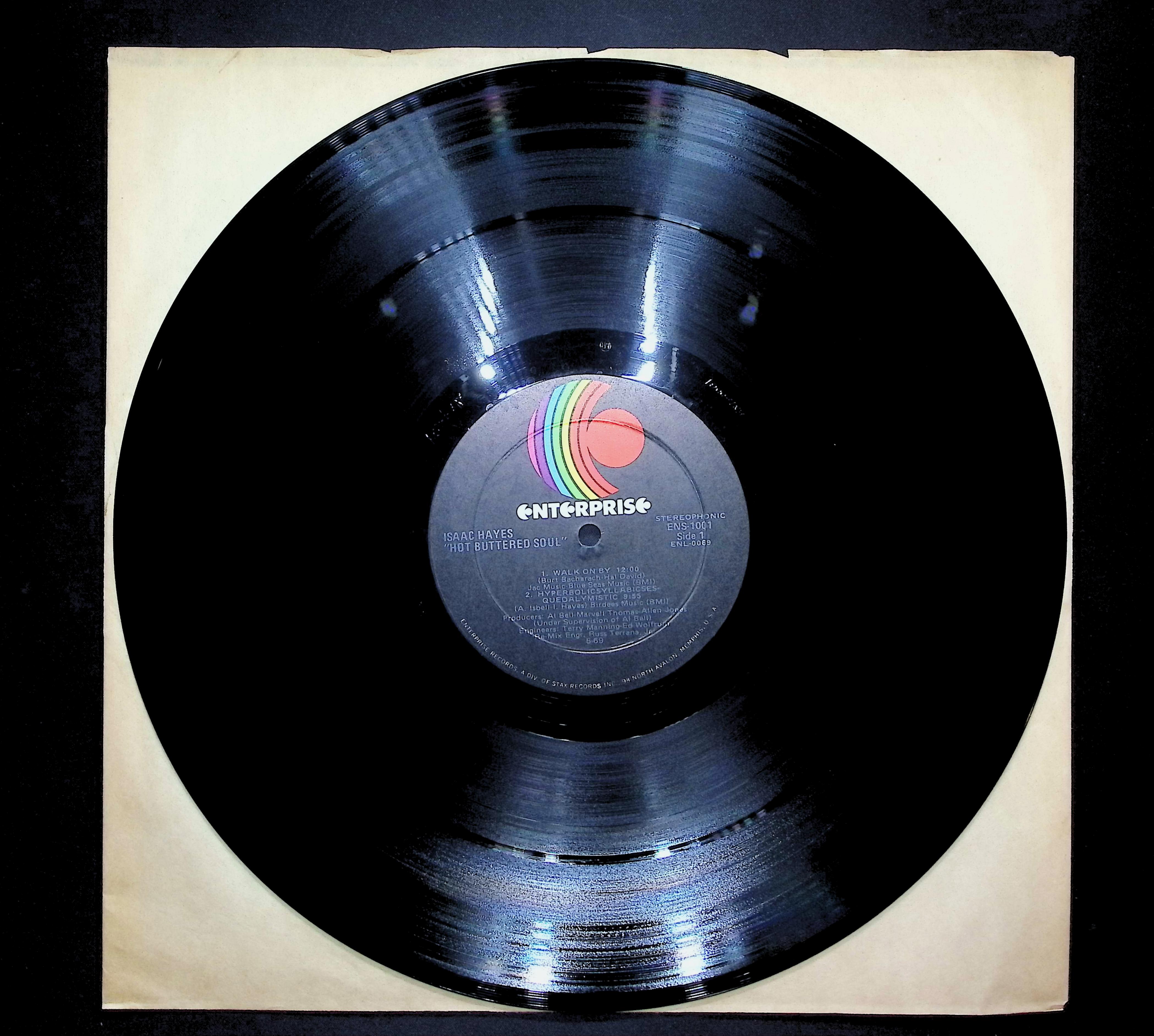 Isaac Hayes Hot Buttered Soul 1969 LP Electronic Side 1 & 2