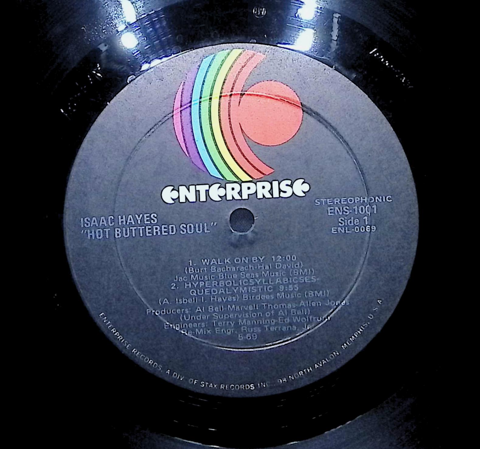 Isaac Hayes Hot Buttered Soul 1969 LP Electronic Side 1 & 2 — image 2