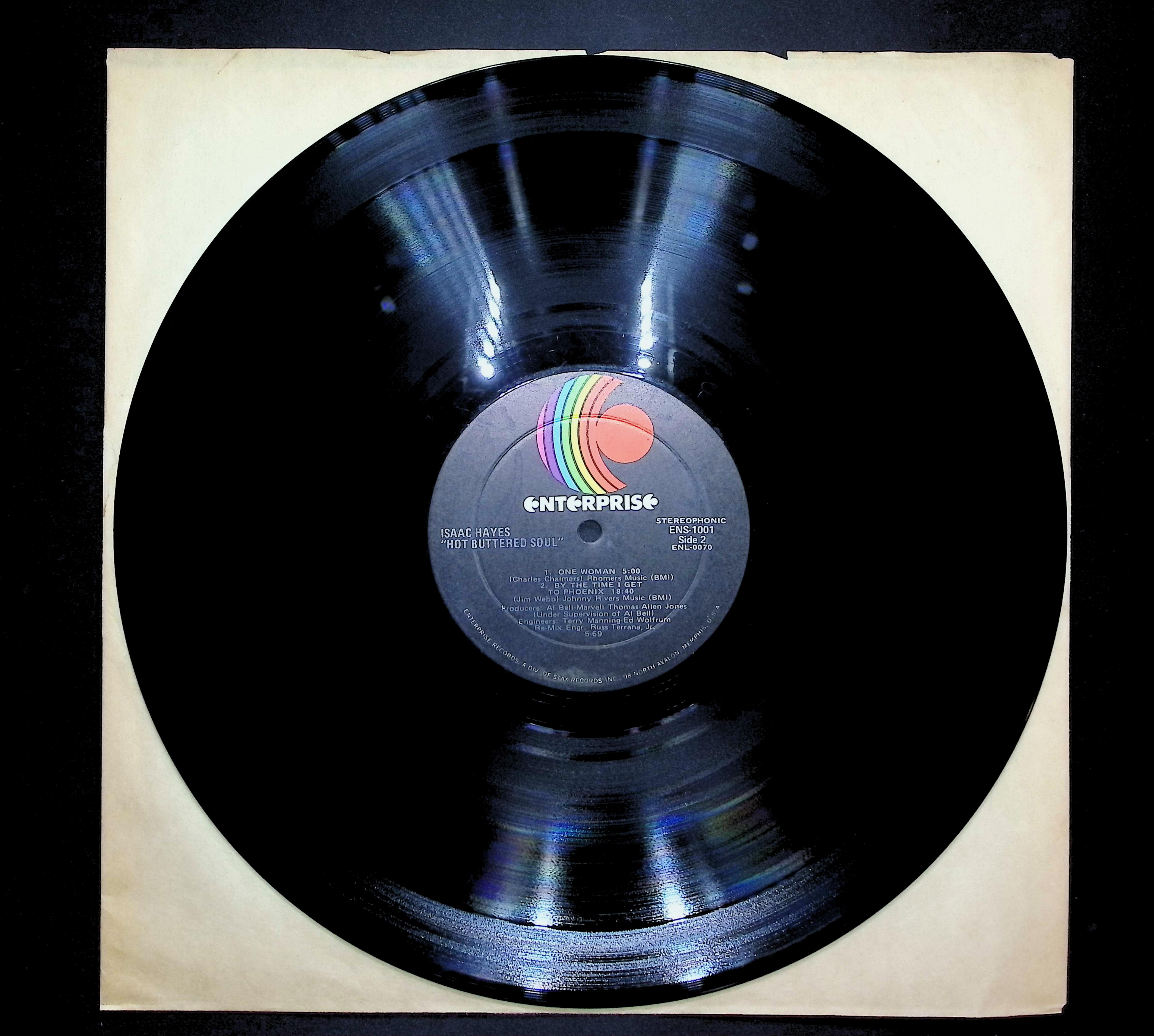 Isaac Hayes Hot Buttered Soul 1969 LP Electronic Side 1 & 2 — image 3