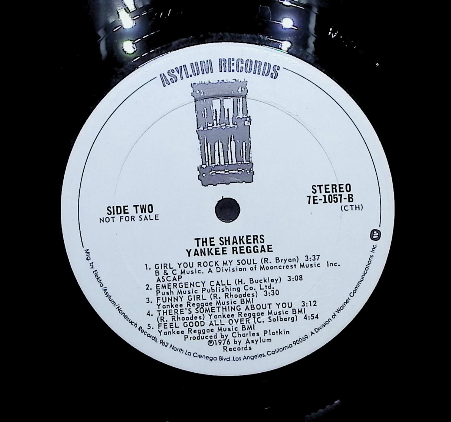 The Shakers Yankee Reggae 1976 LP Reggae Side One & Side Two  — image 2