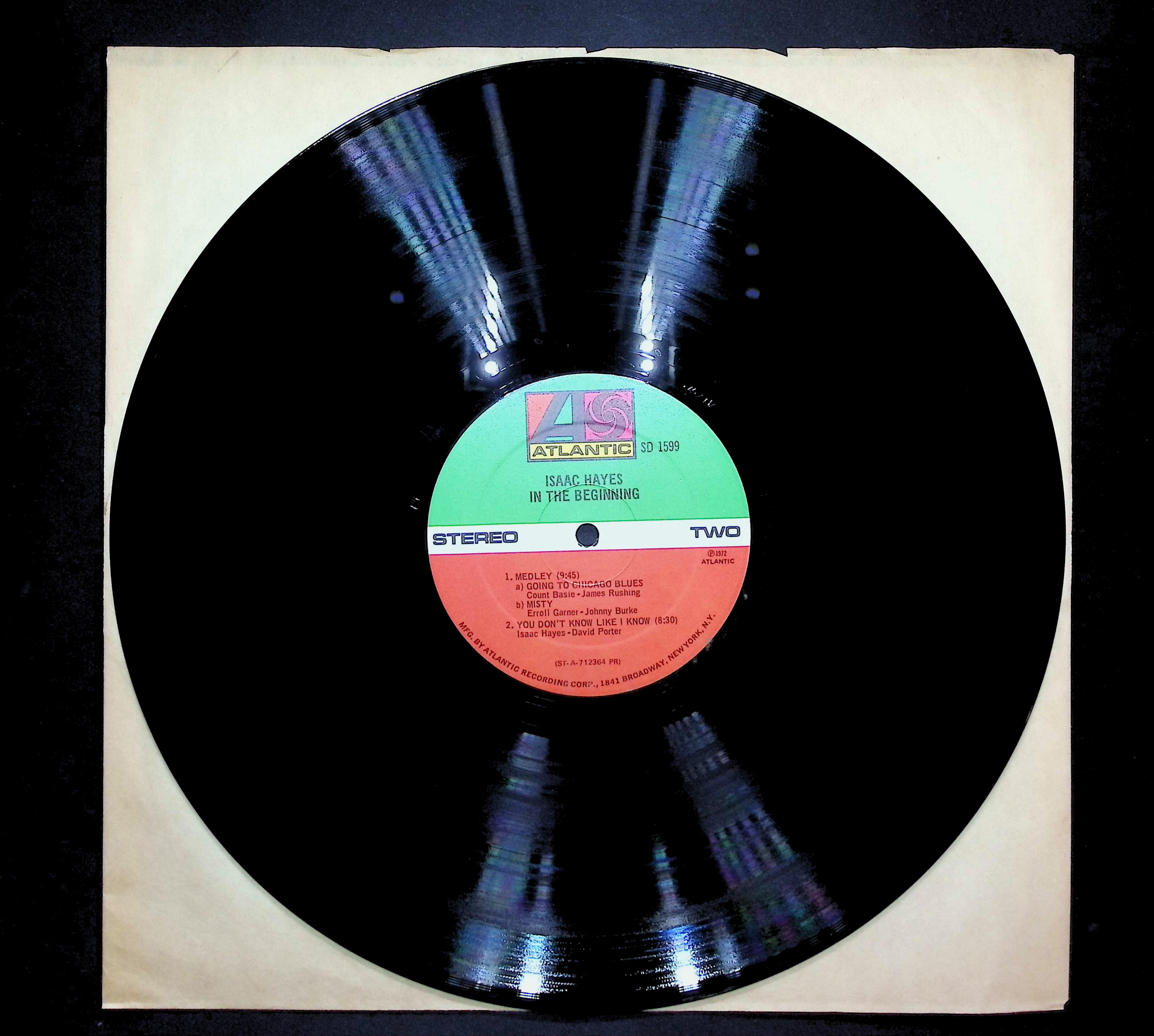 Isaac Hayes In The Beginning 1972 LP Funk / Soul Side ONE & TWO