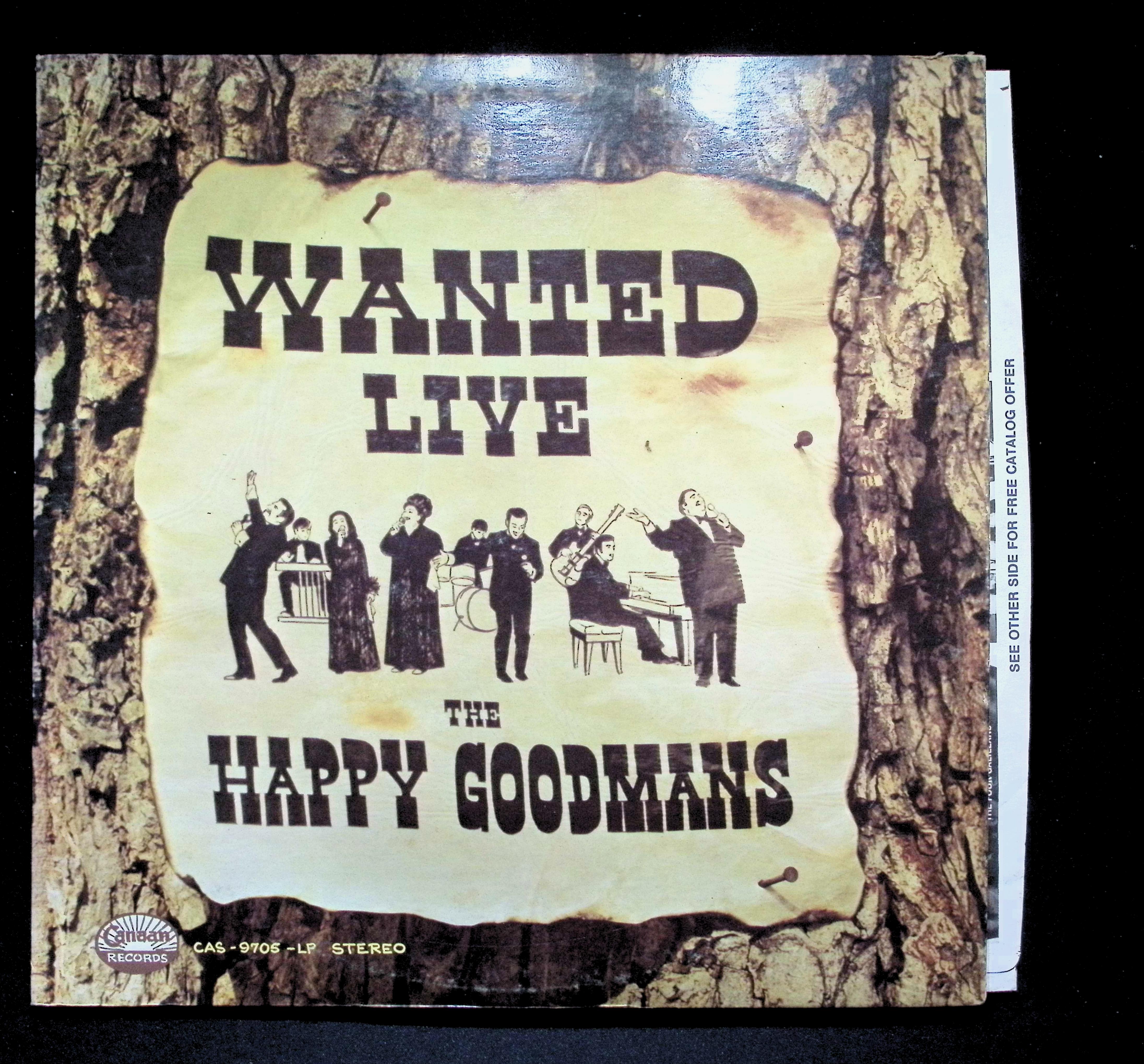 The Happy Goodmans Wanted Live LP 1971 — image 3