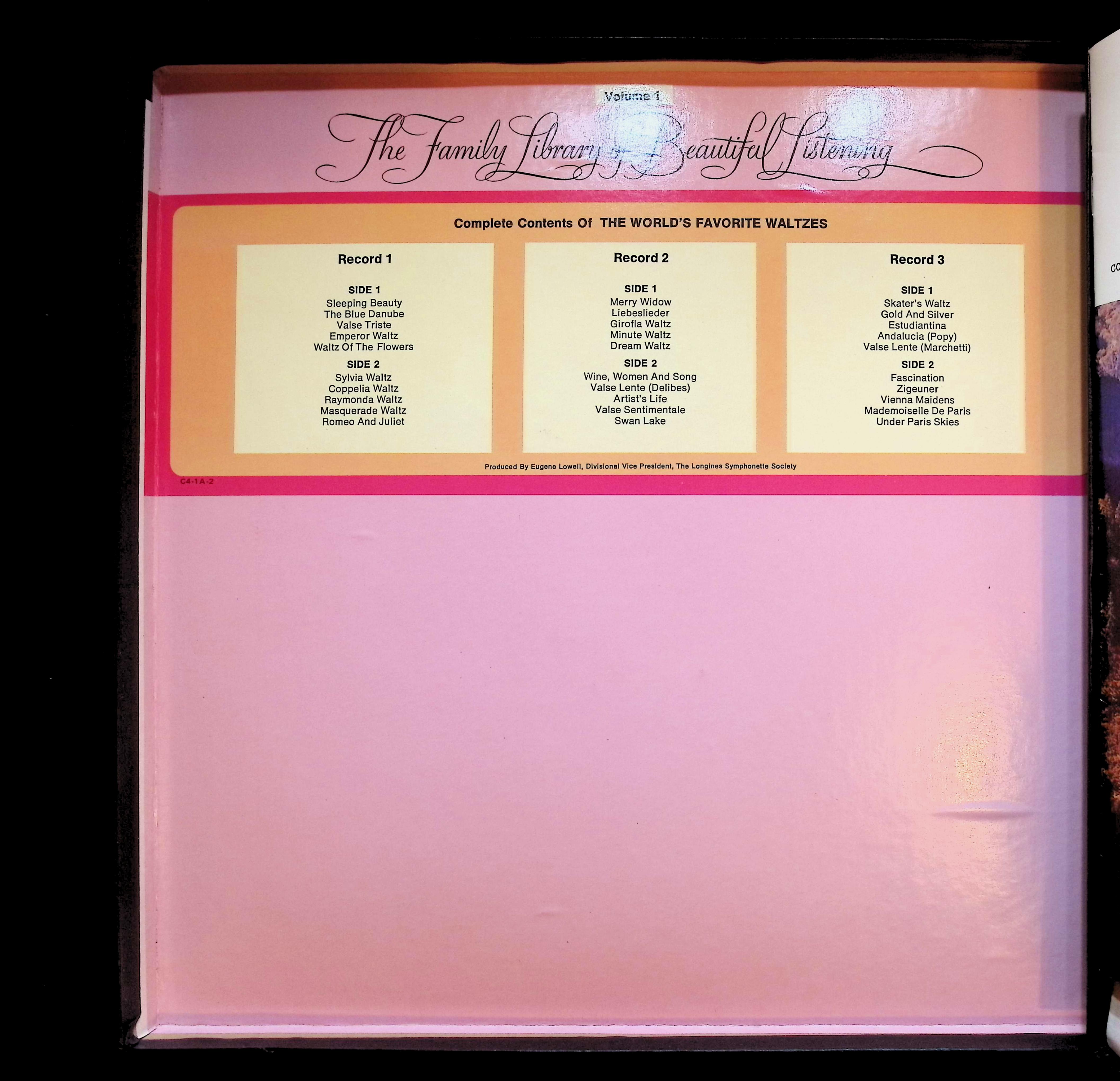 Various Artists Family Library of Beautiful Listening 1973 SYS 5645 Classical LP — image 2