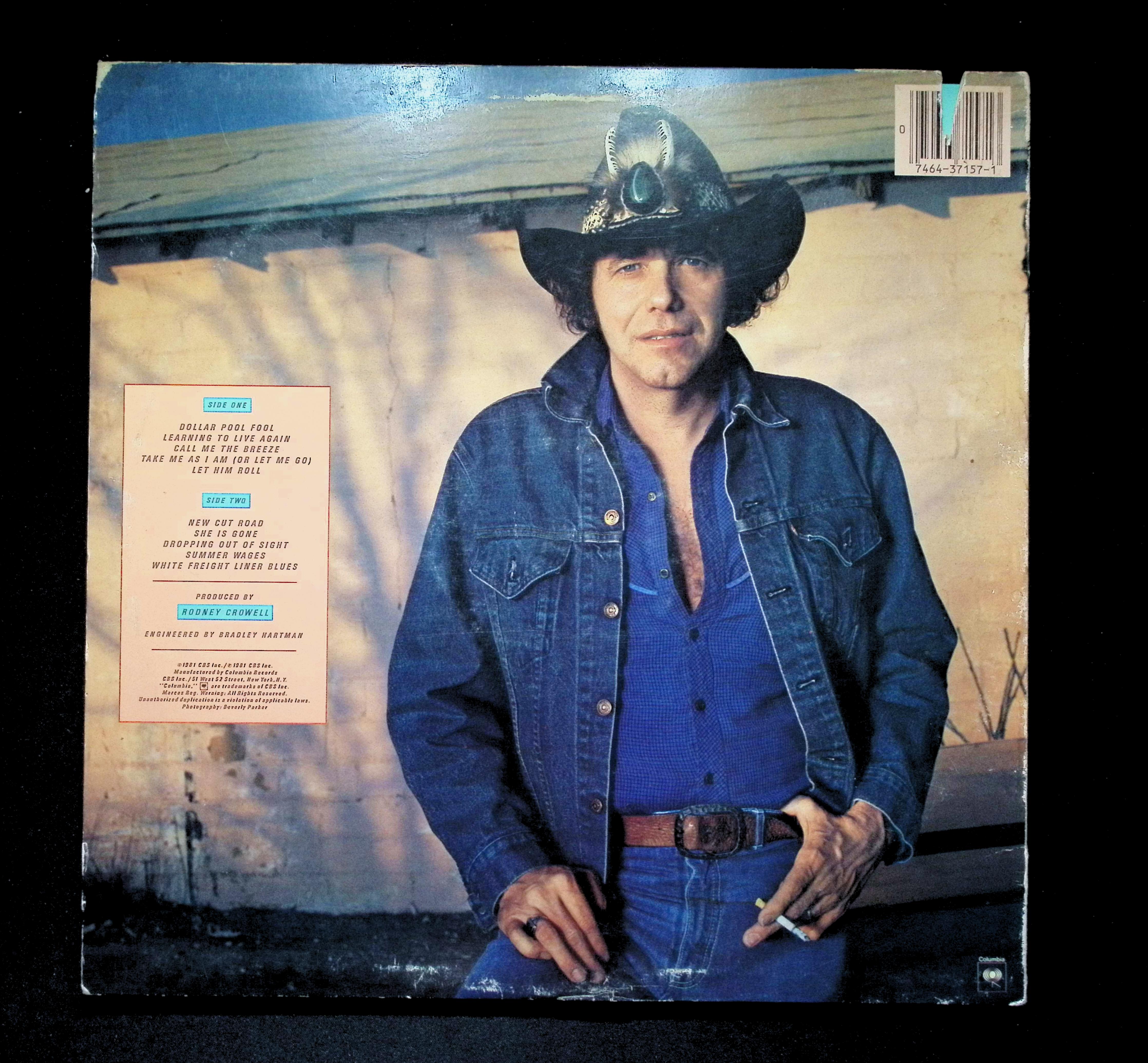 Bobby Bare As Is LP 1981 Columbia Country Folk — image 2