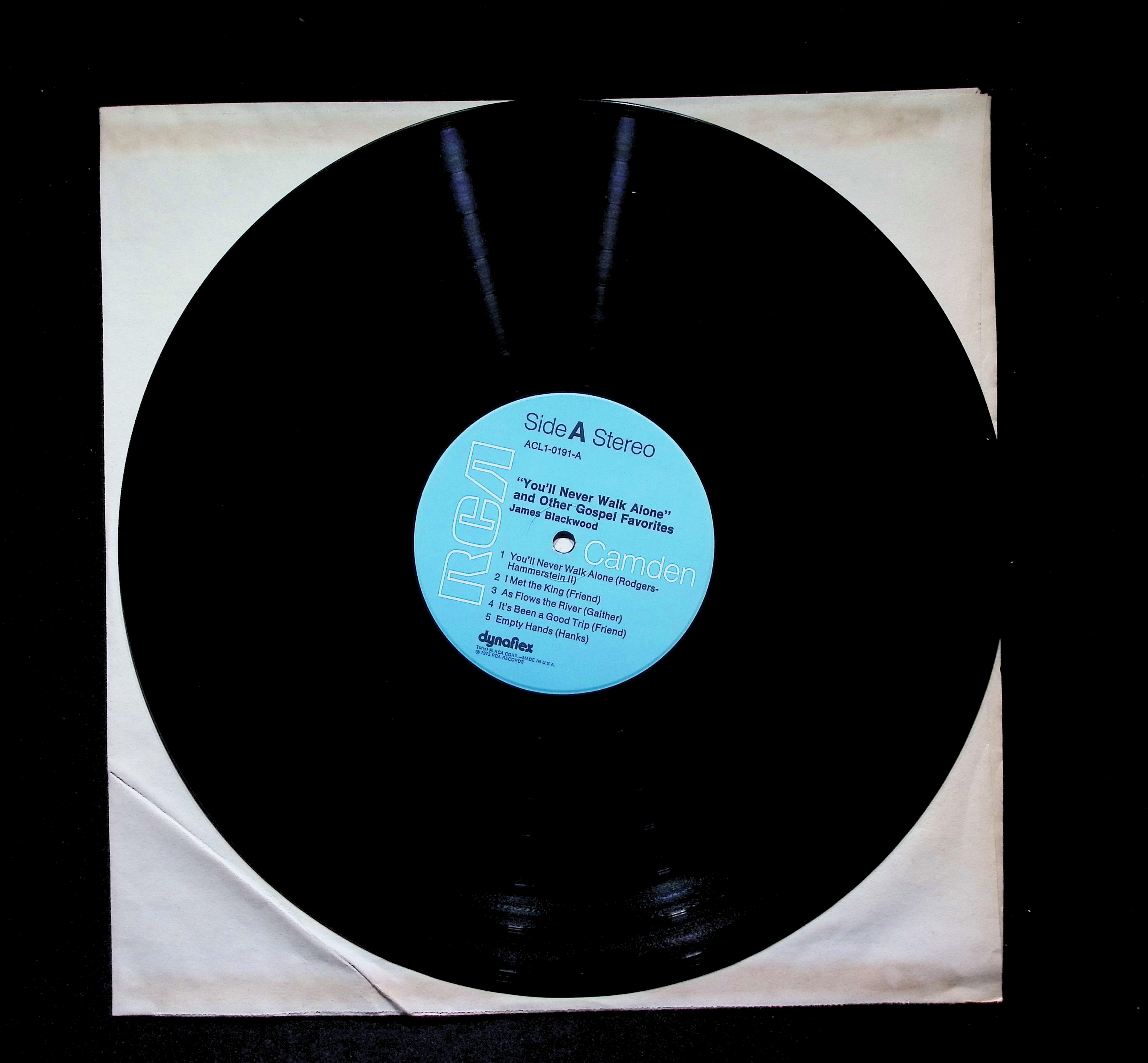 James Blackwood You'll Never Walk Alone LP 1973 RCA Camden Gospel — image 5