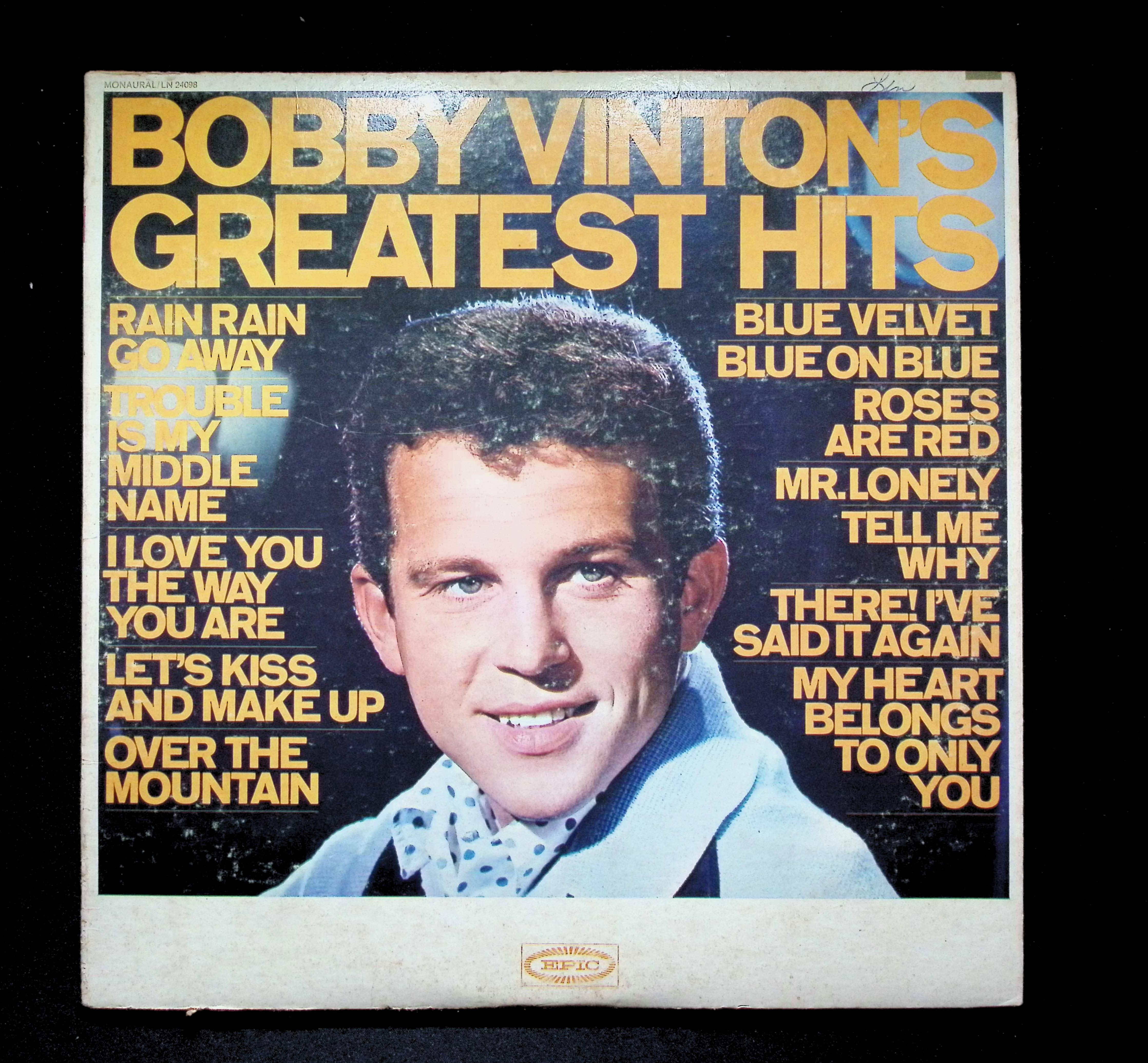 Bobby Vinton Greatest Hits LP 1964 Epic Pop Vocal