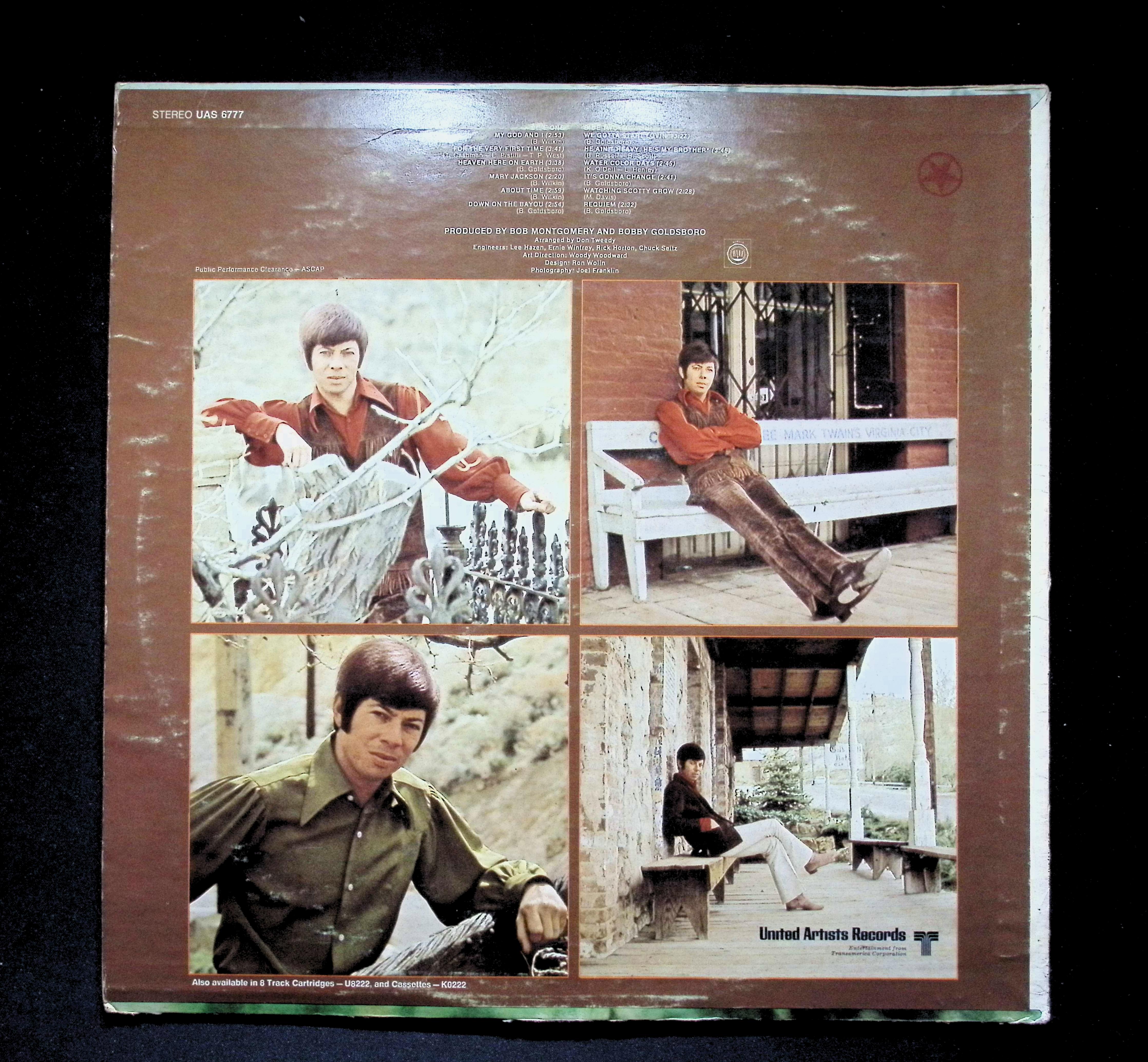 Bobby Goldsboro Watching Scotty Grow LP 1971 United Artists Pop — image 2