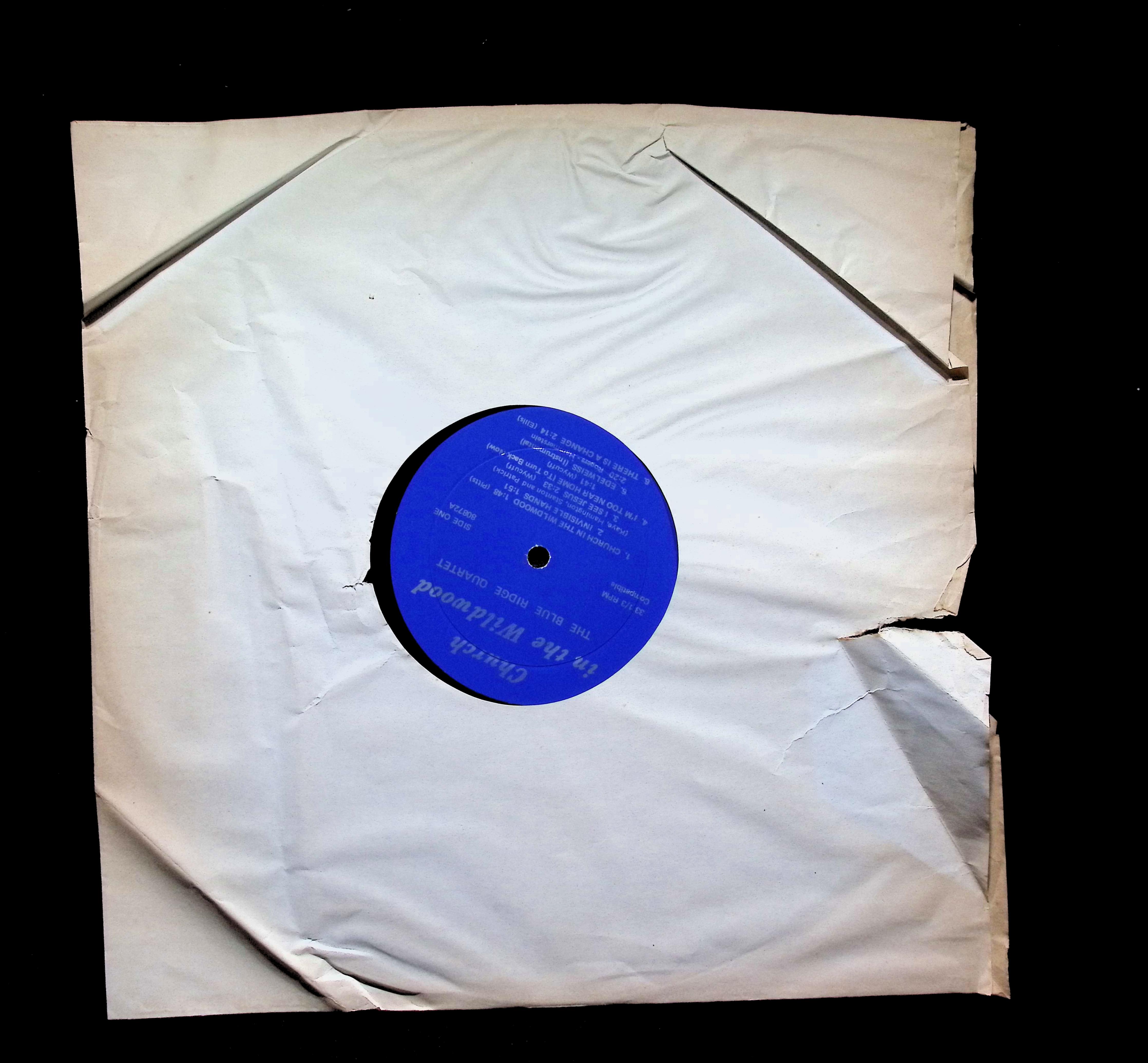 Blue Ridge Quartet Church In The Wildwood LP 1968 QCA Gospel — image 3