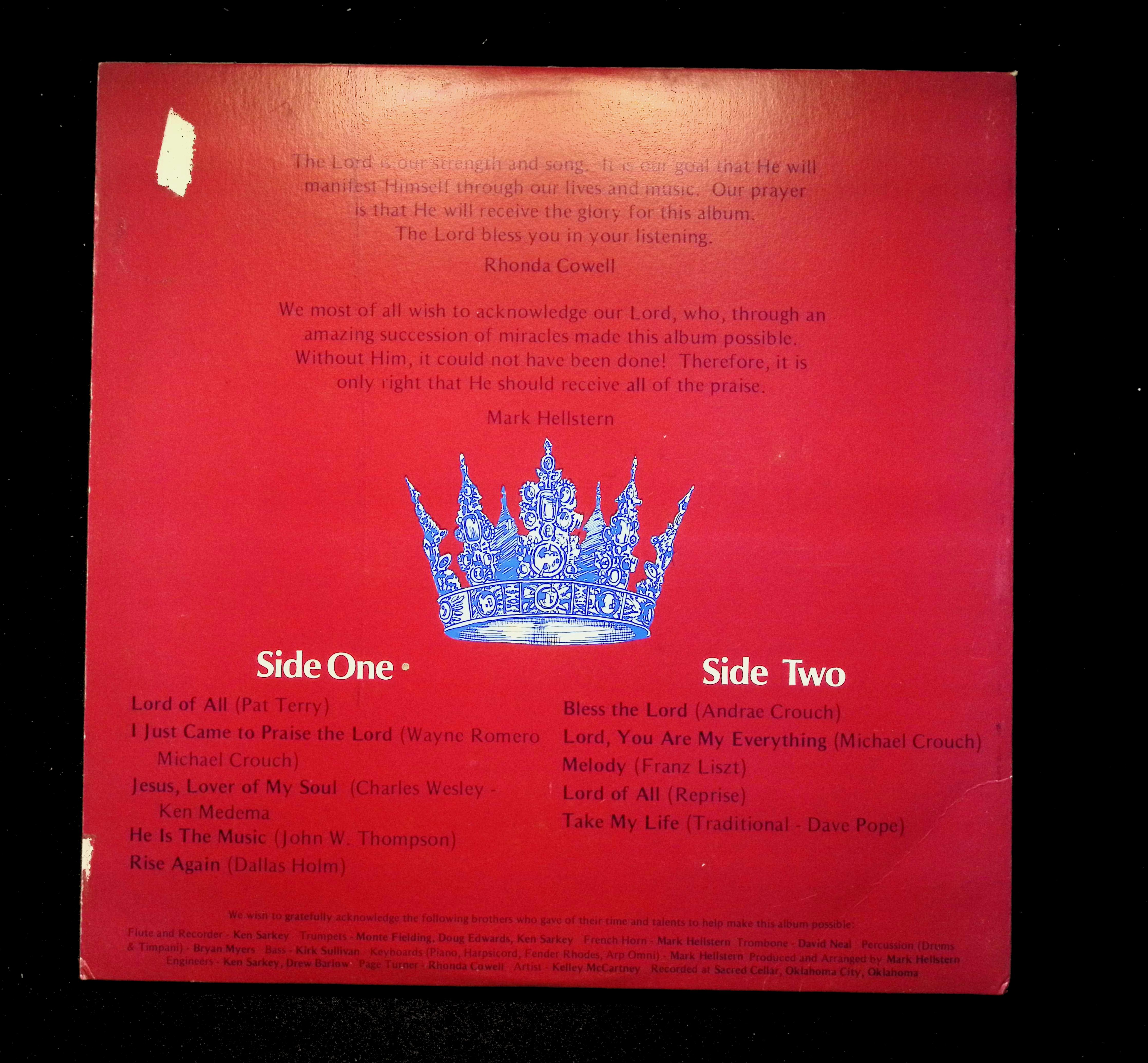 Rhonda Cowell Rhonda Cowell LP Unknown Sacred Cellar Gospel — image 2