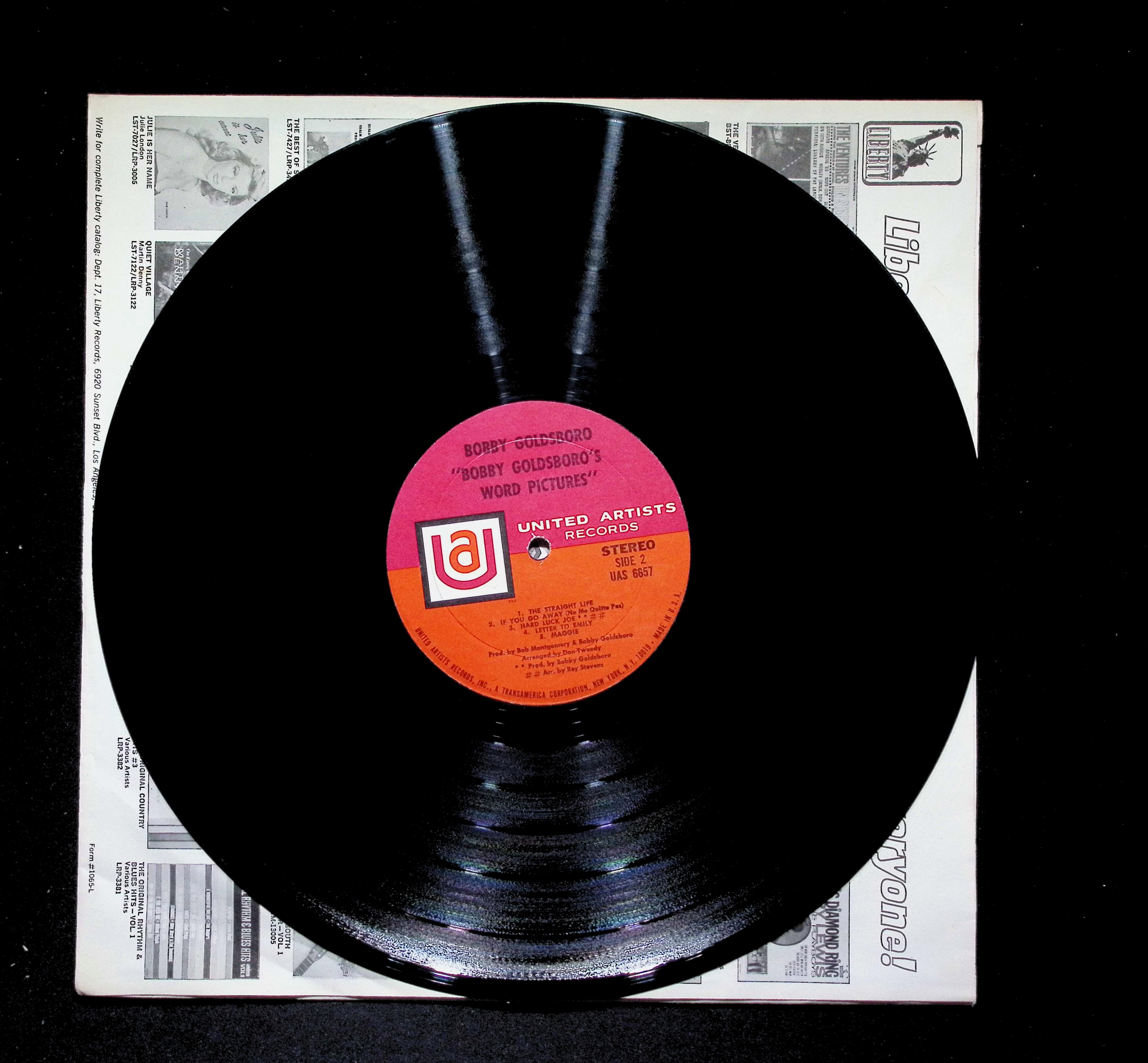 Bobby Goldsboro Word Pictures LP 1968 United Artists Pop — image 5