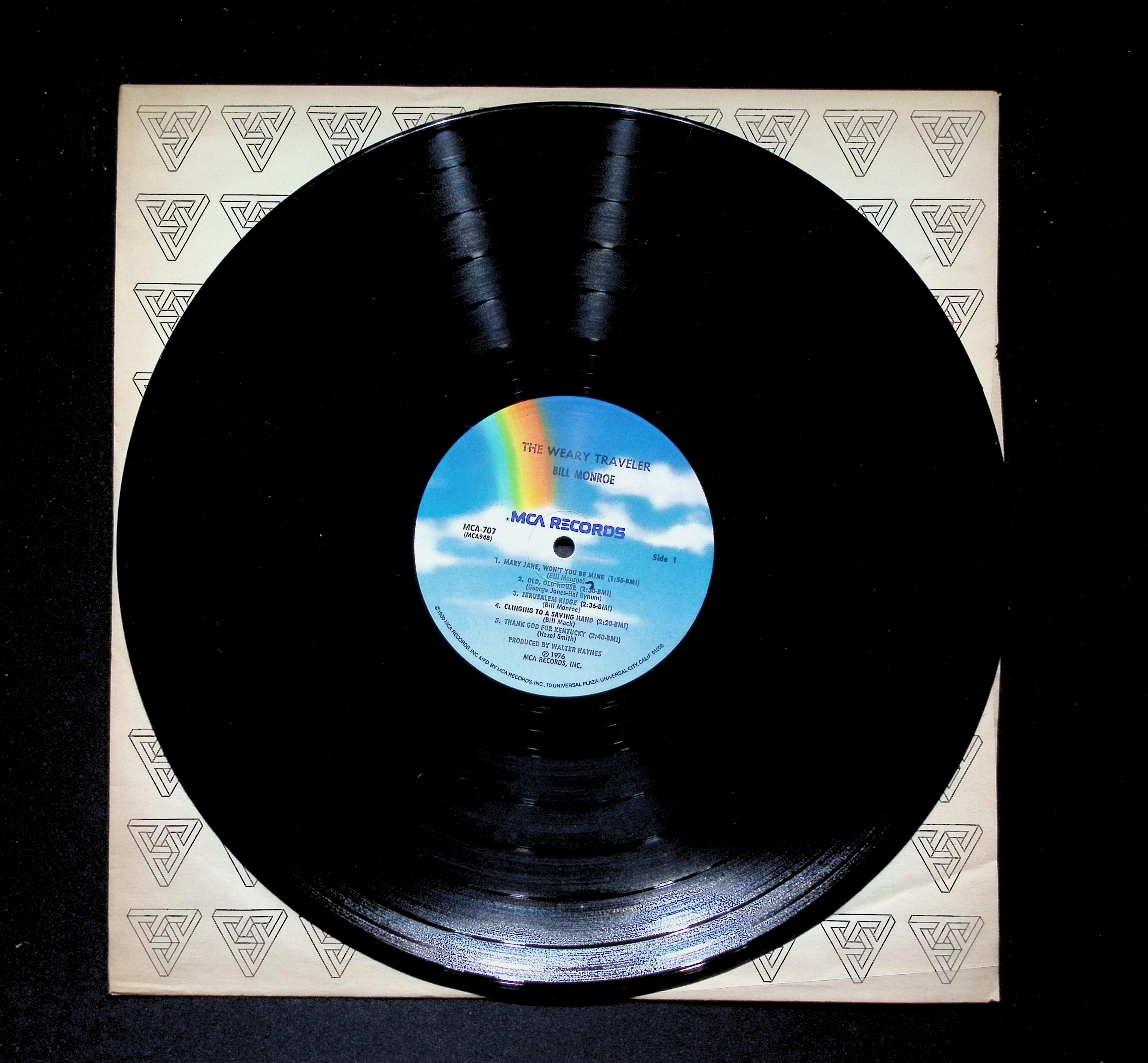 Bill Monroe The Weary Traveler LP 1980 MCA Bluegrass — image 5