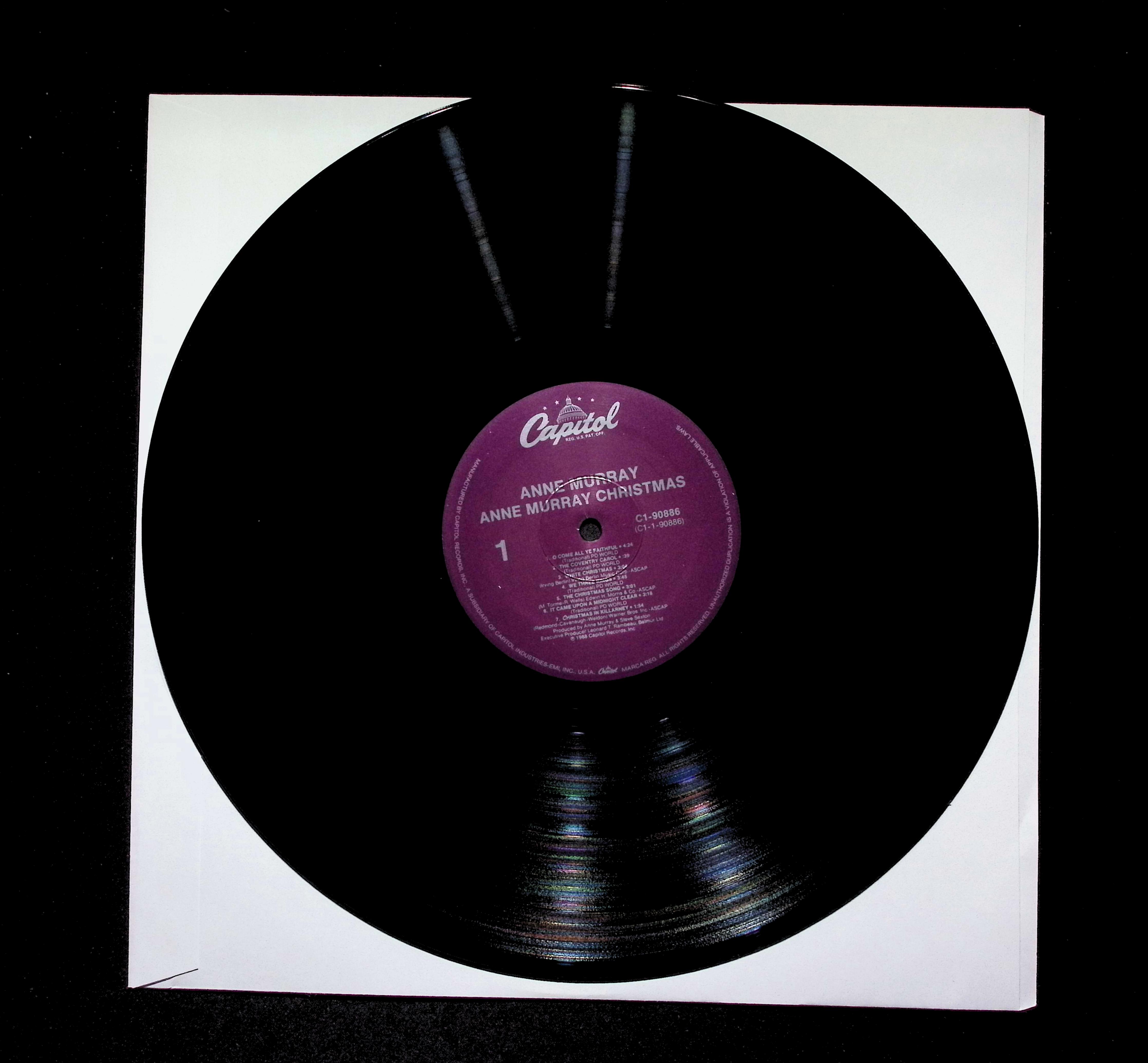 Anne Murray Christmas LP 1988 Capitol Records Pop Holiday — image 4