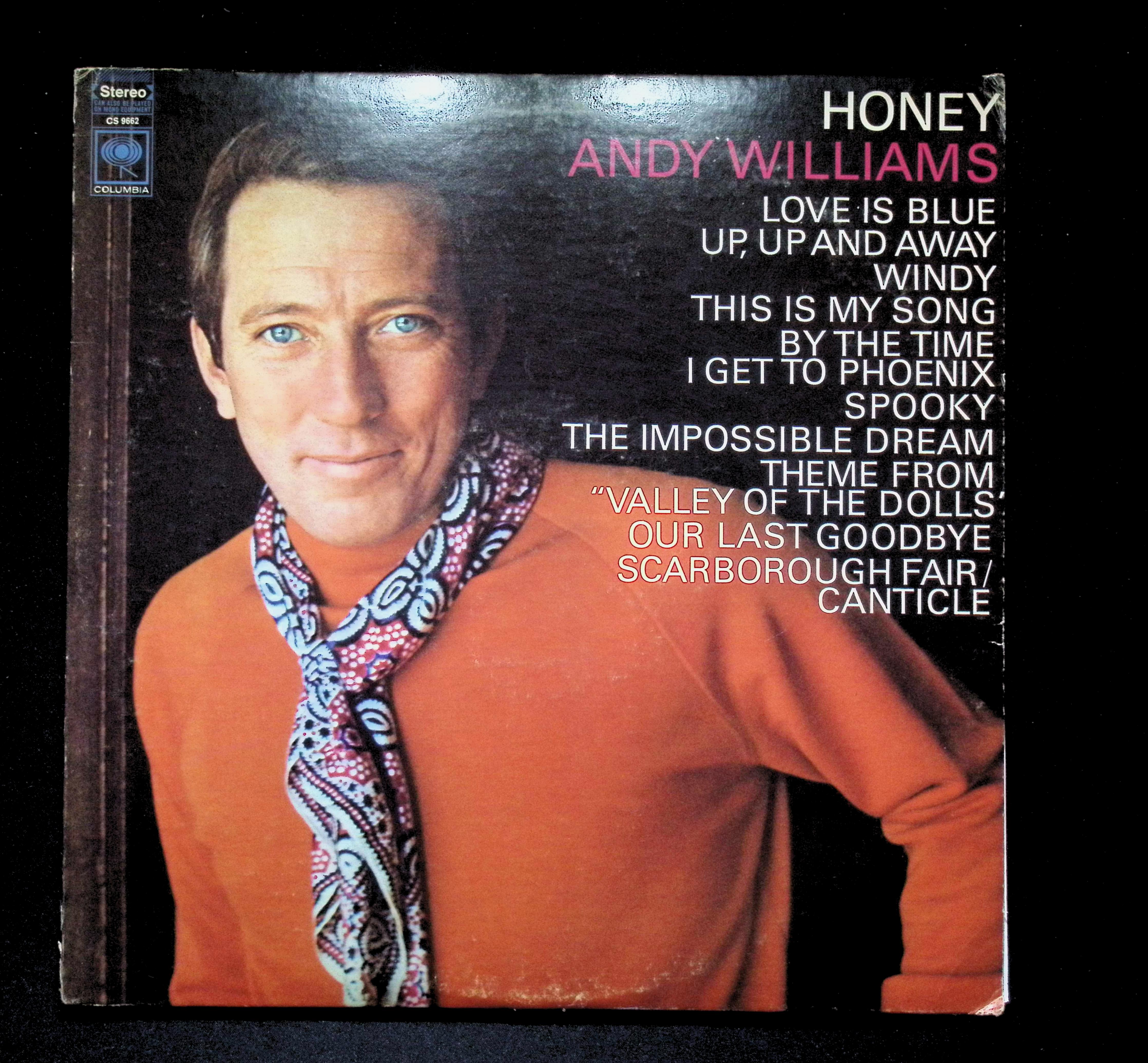 Andy Williams Honey LP 1968 Columbia Pop Easy Listening