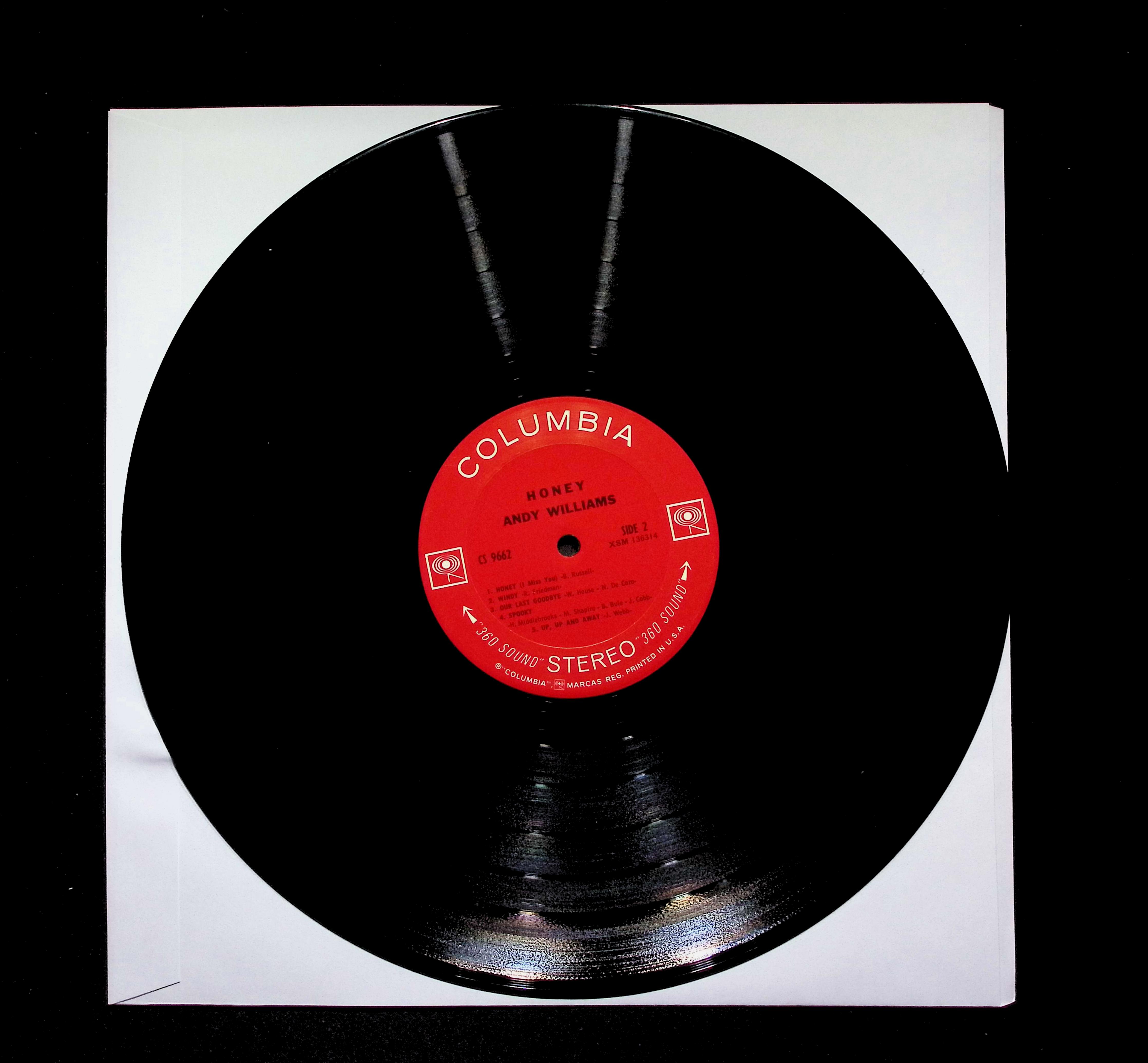 Andy Williams Honey LP 1968 Columbia Pop Easy Listening — image 4