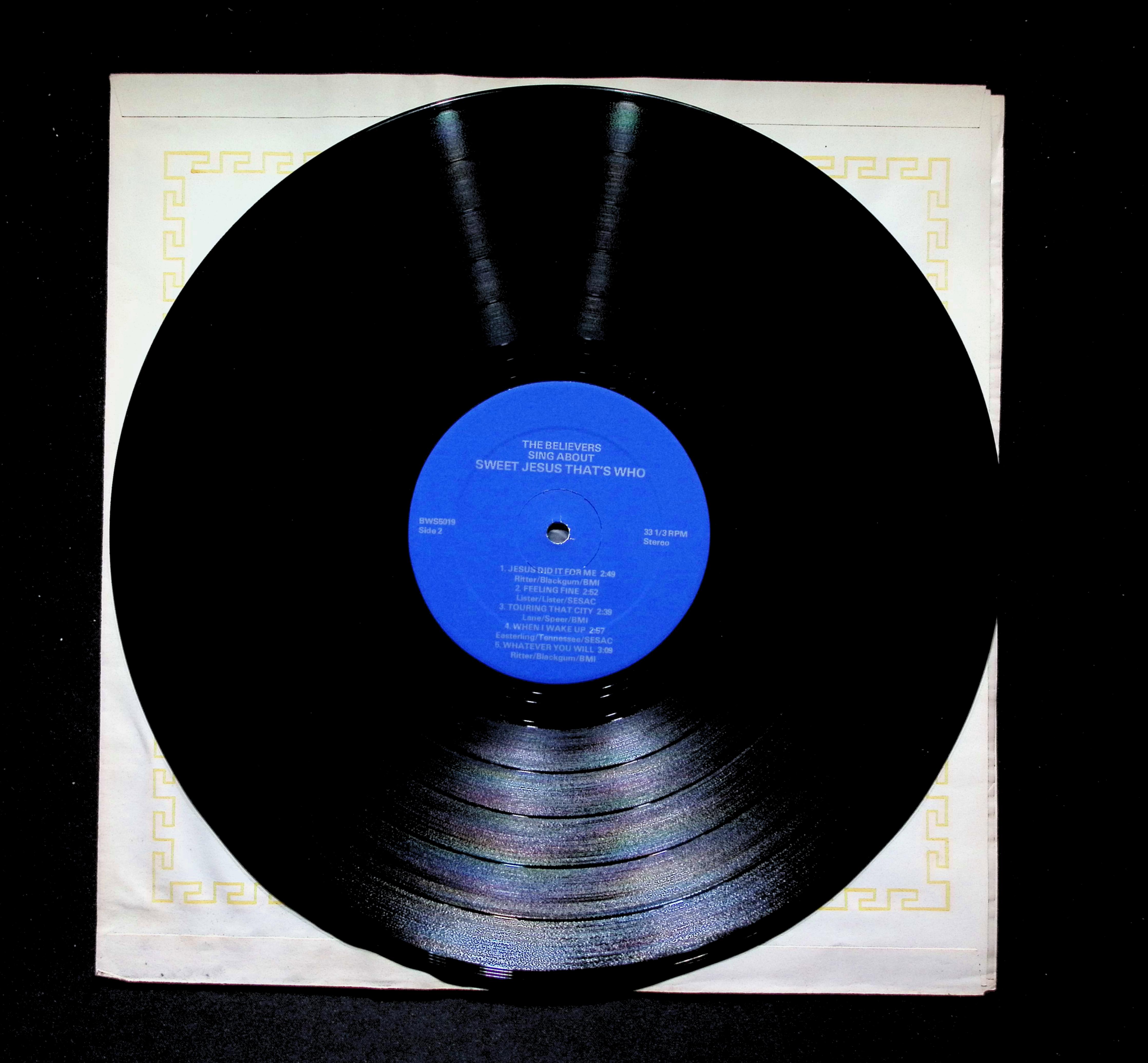 The Believers Sweet Jesus That's Who LP Unknown Jim Mainord Gospel — image 4