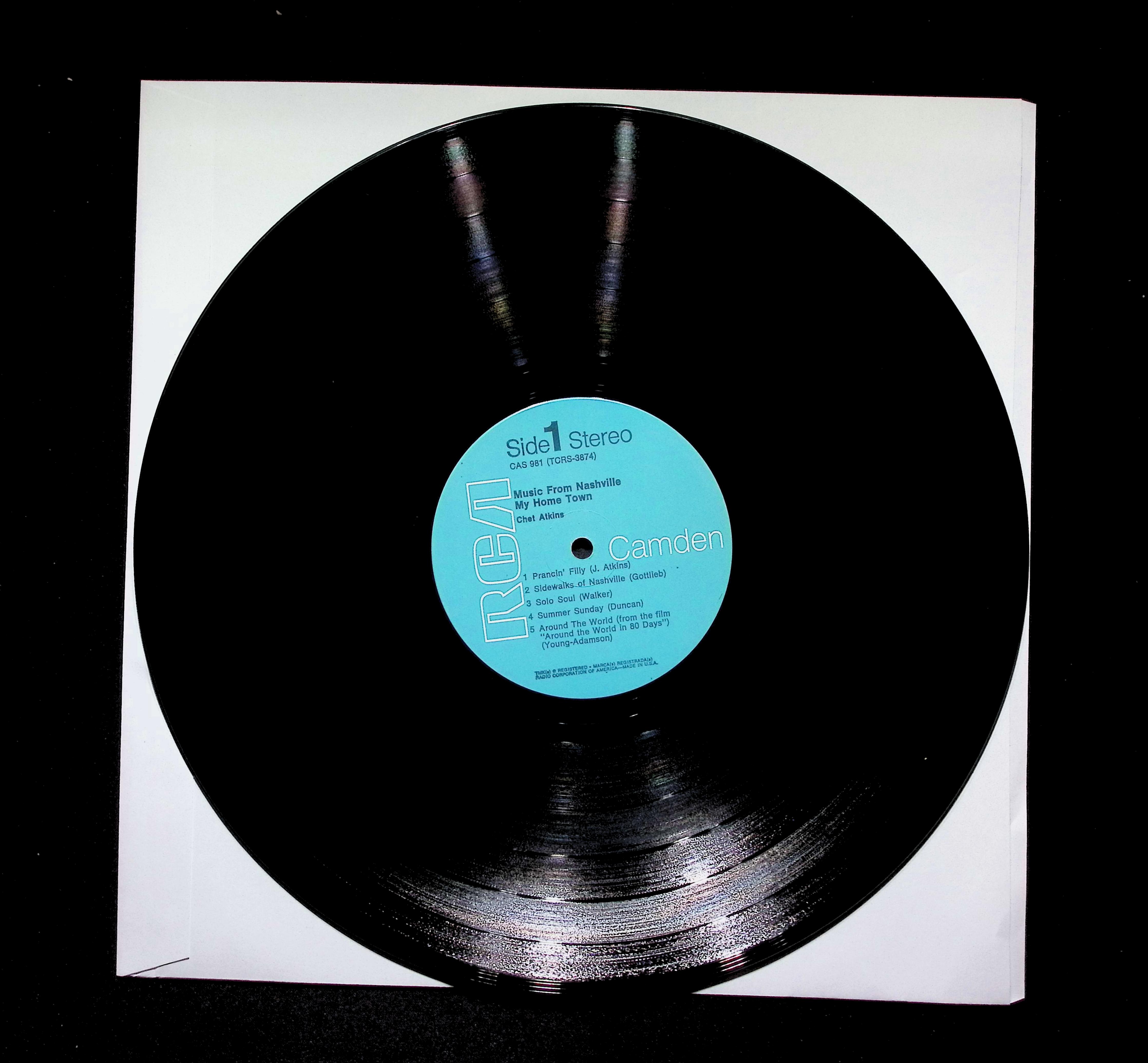 Chet Atkins Music From Nashville LP 1966 RCA Camden Folk — image 5