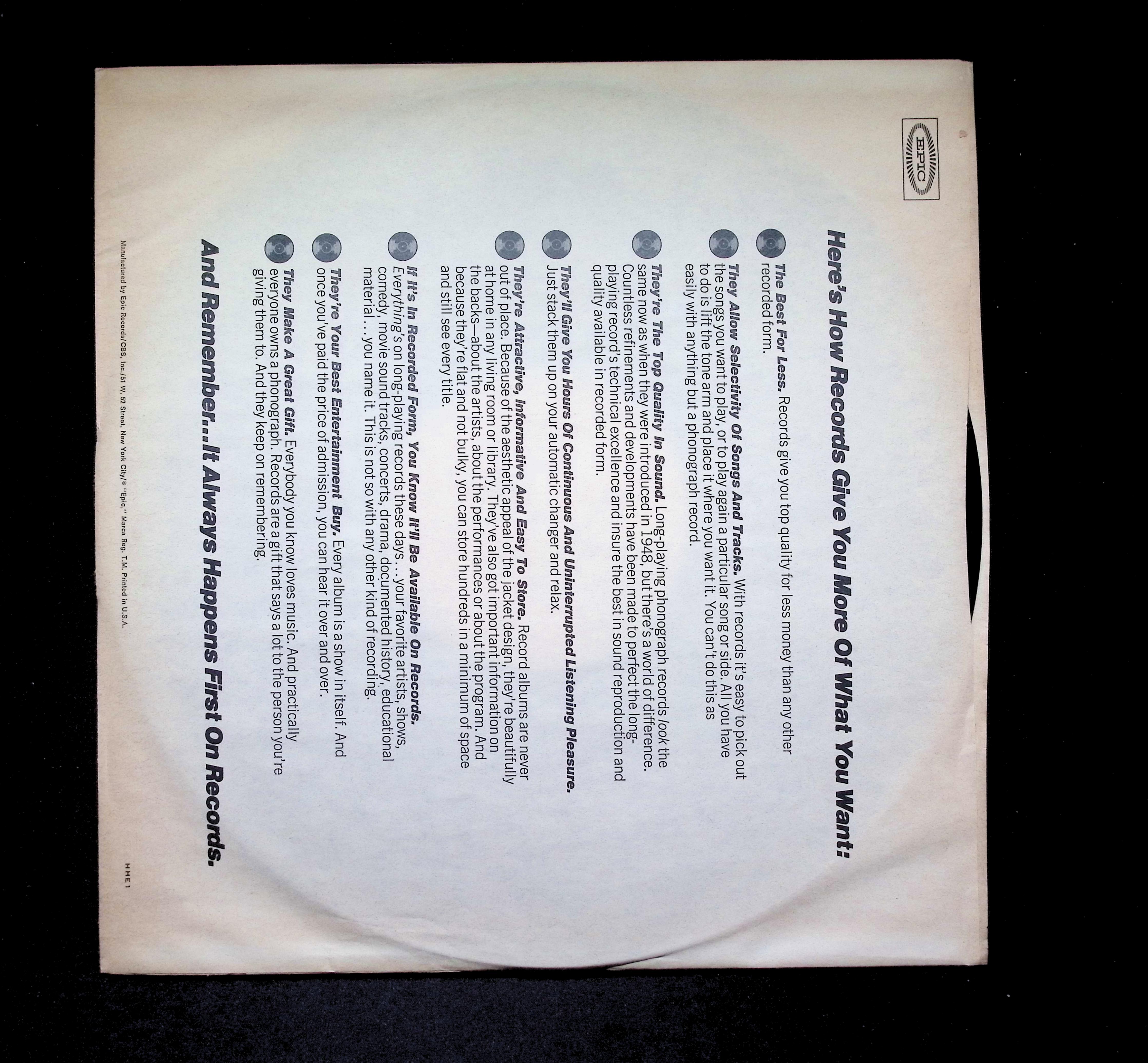 Charlie Walker Don't Squeeze My Sharmon LP 1967 Epic Country — image 3