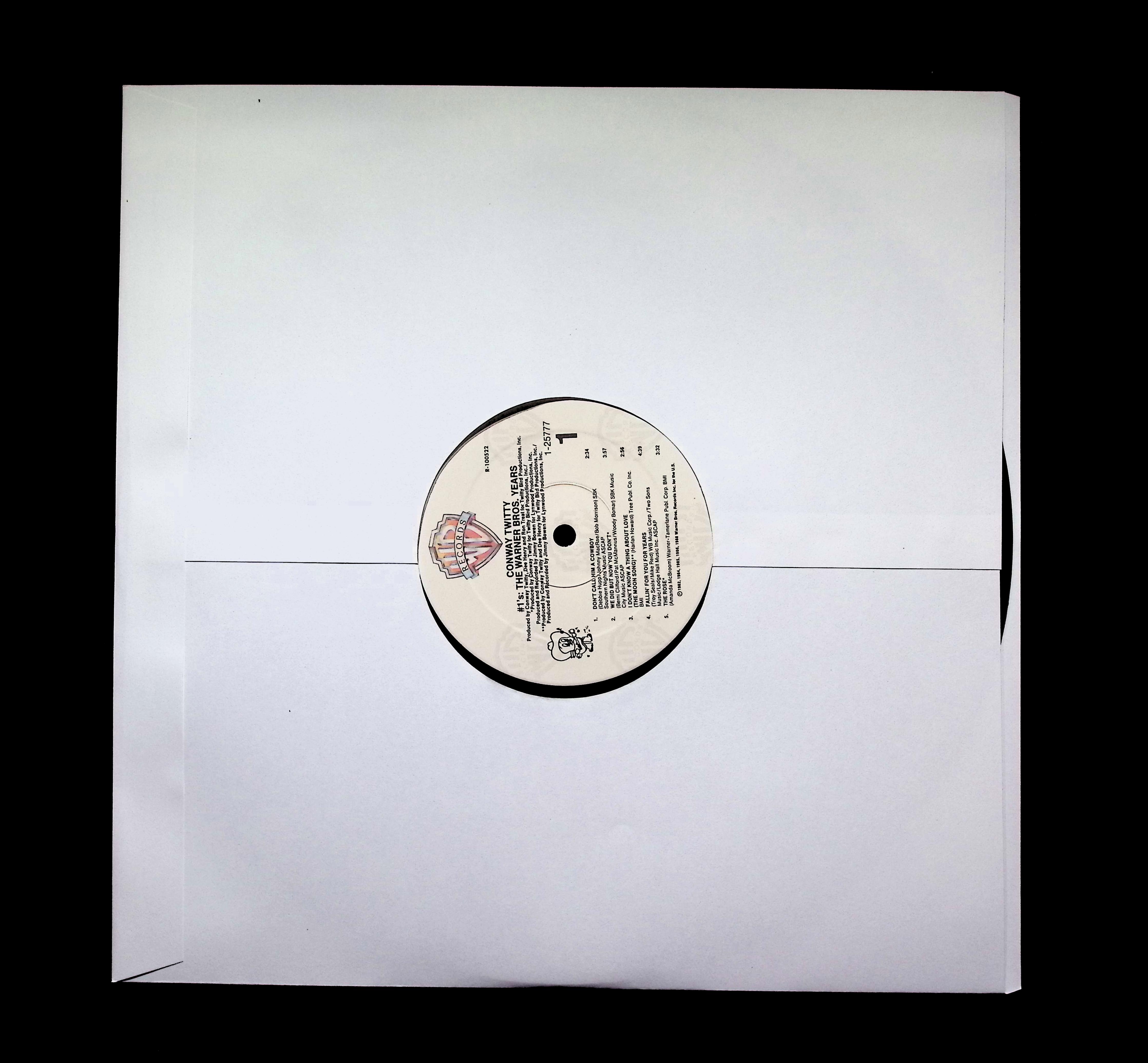 Conway Twitty #1's LP 1988 Warner Bros. Country Compilation — image 3