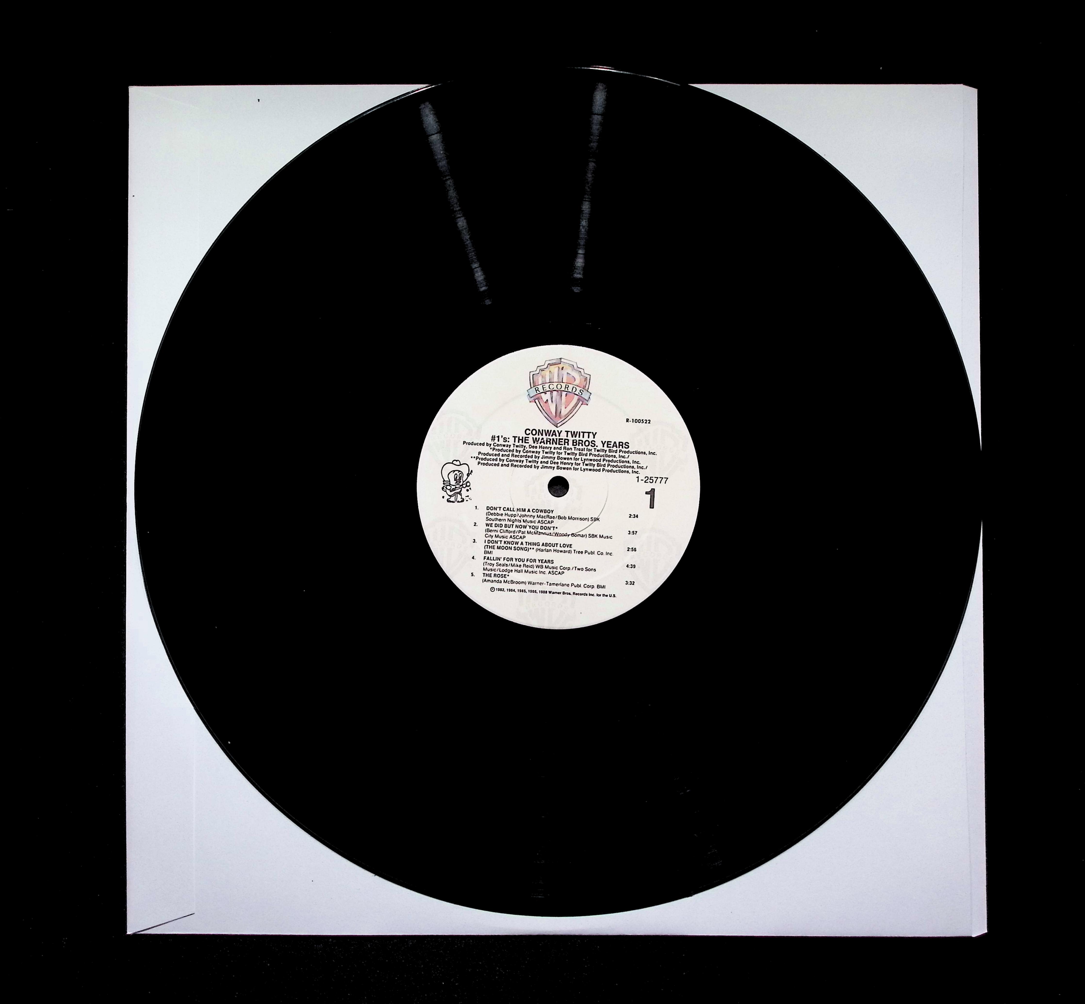Conway Twitty #1's LP 1988 Warner Bros. Country Compilation — image 4