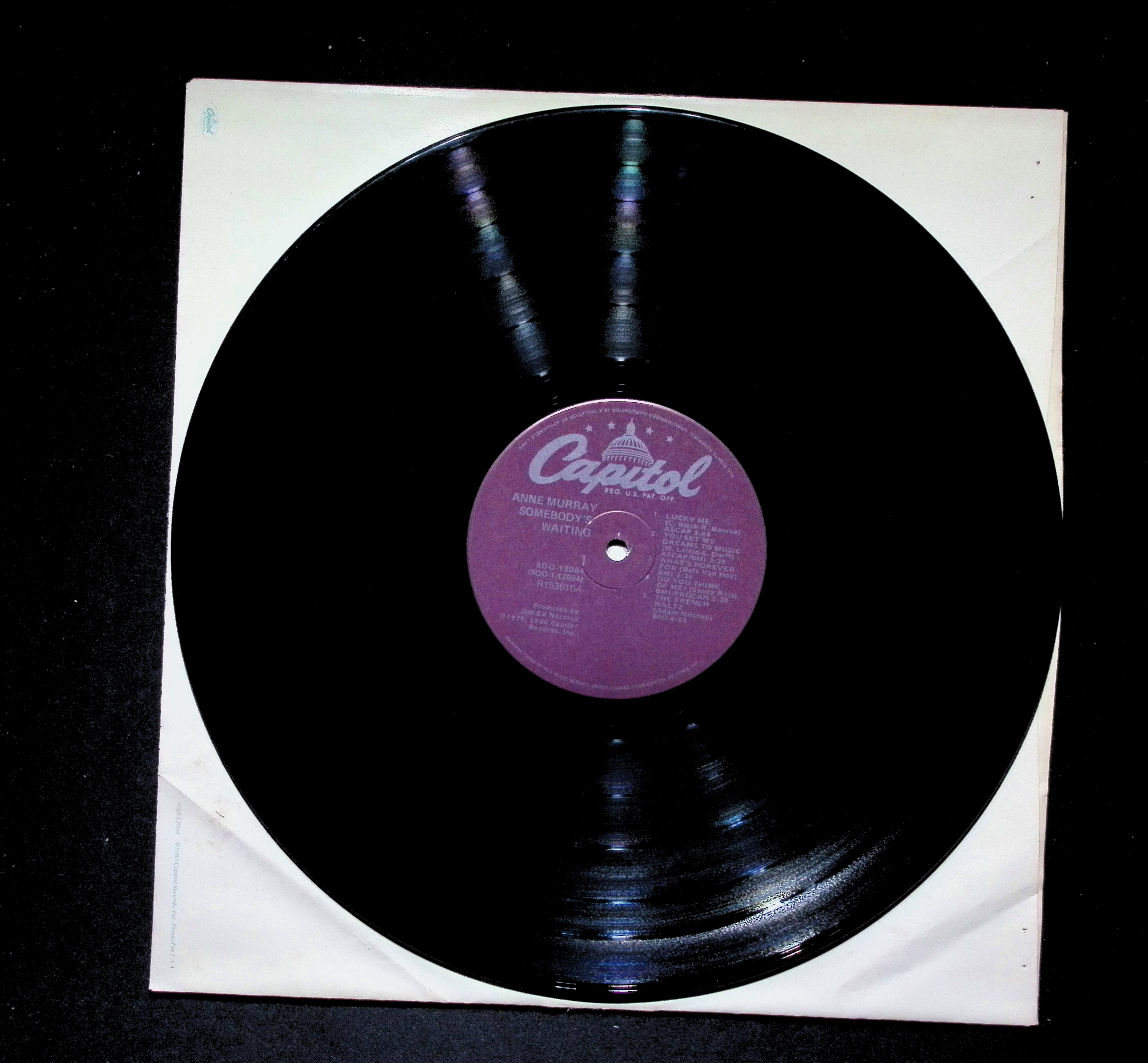 Anne Murray Somebody's Waiting LP 1980 Capitol Pop Vocal — image 4