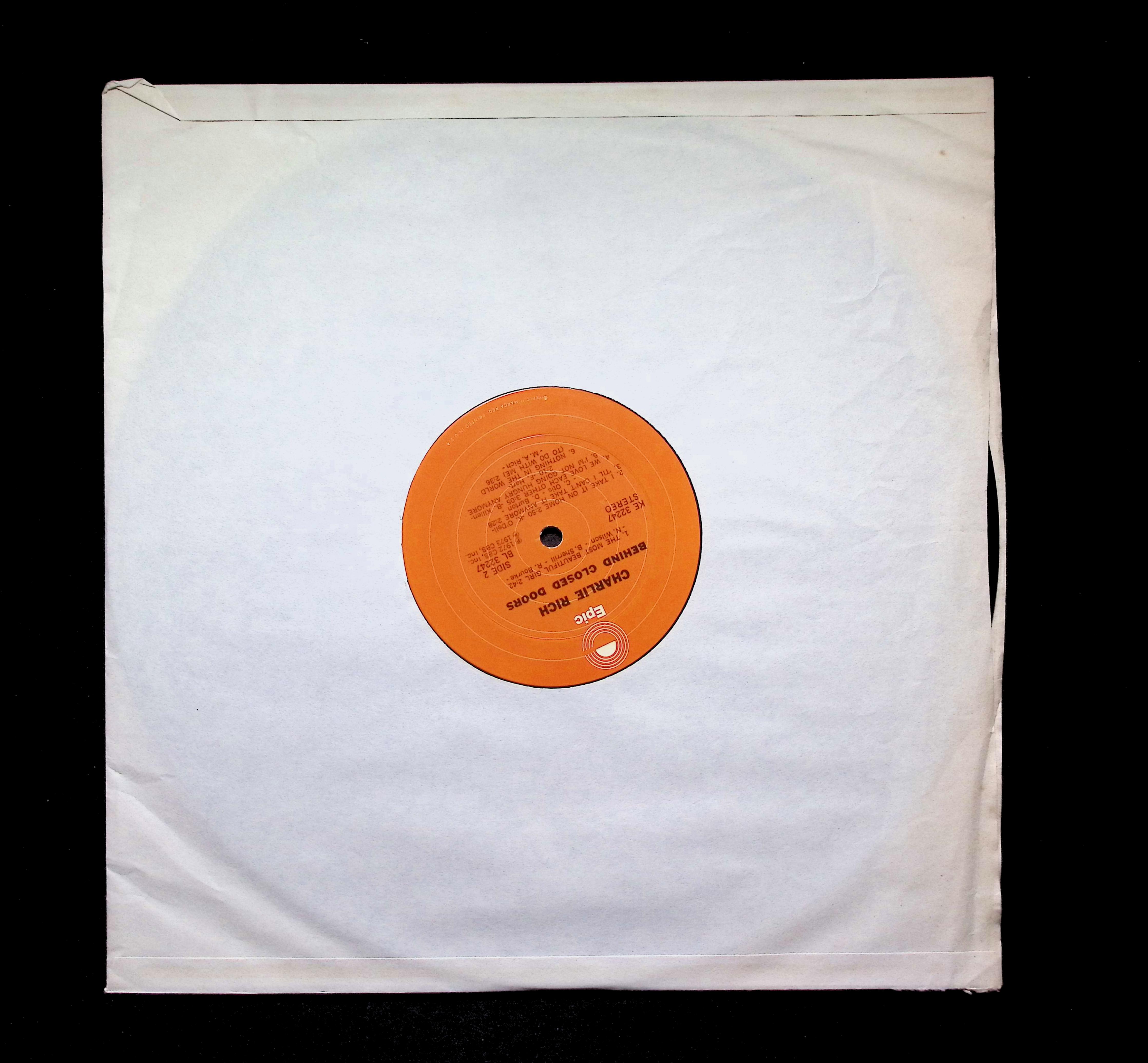 Charlie Rich Behind Closed Doors LP 1973 Epic Country — image 3