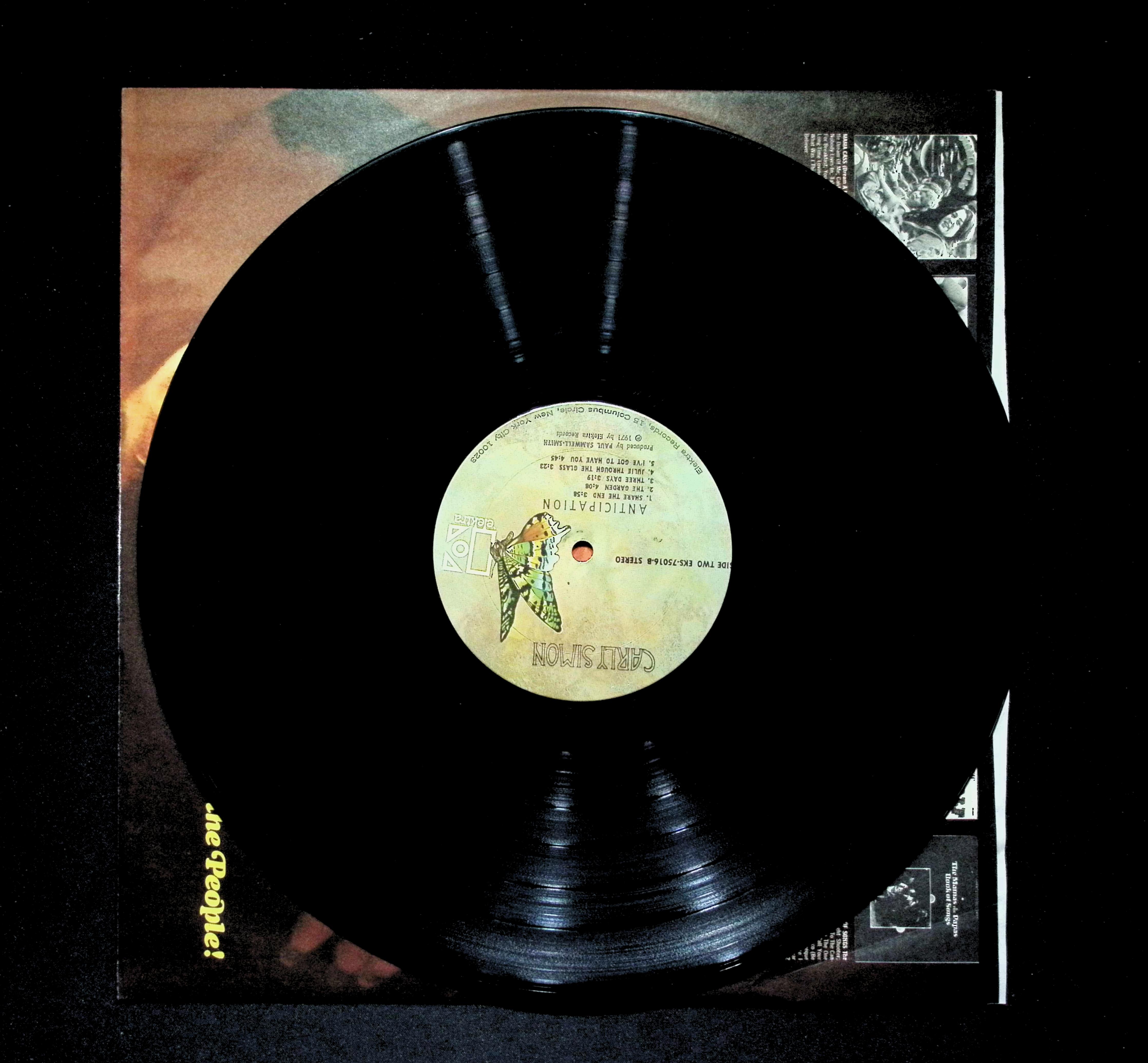 Carly Simon Anticipation LP 1980 Elektra Rock Pop — image 4